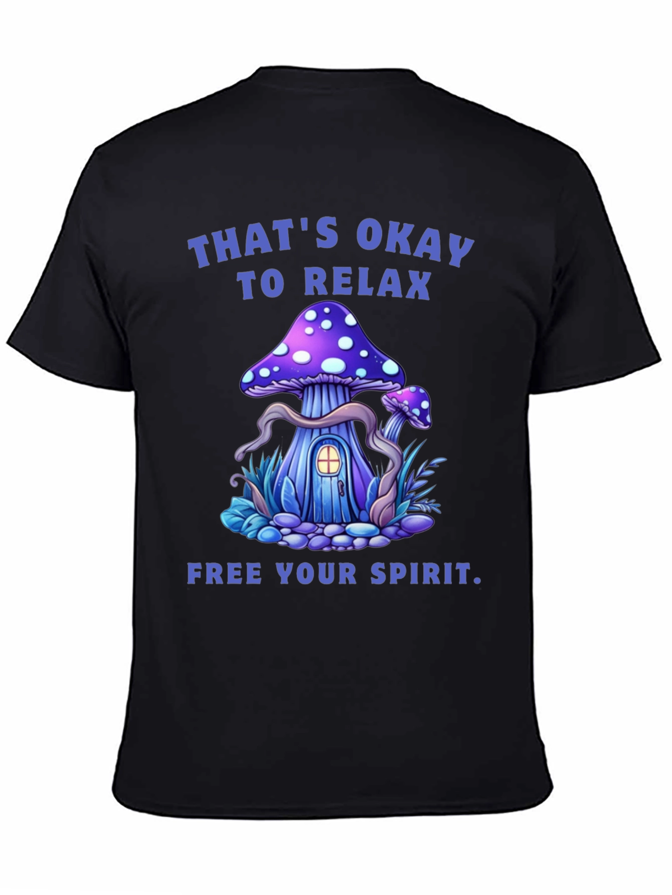 Relax Mushroom Graphic Tee - Free Your Spirit