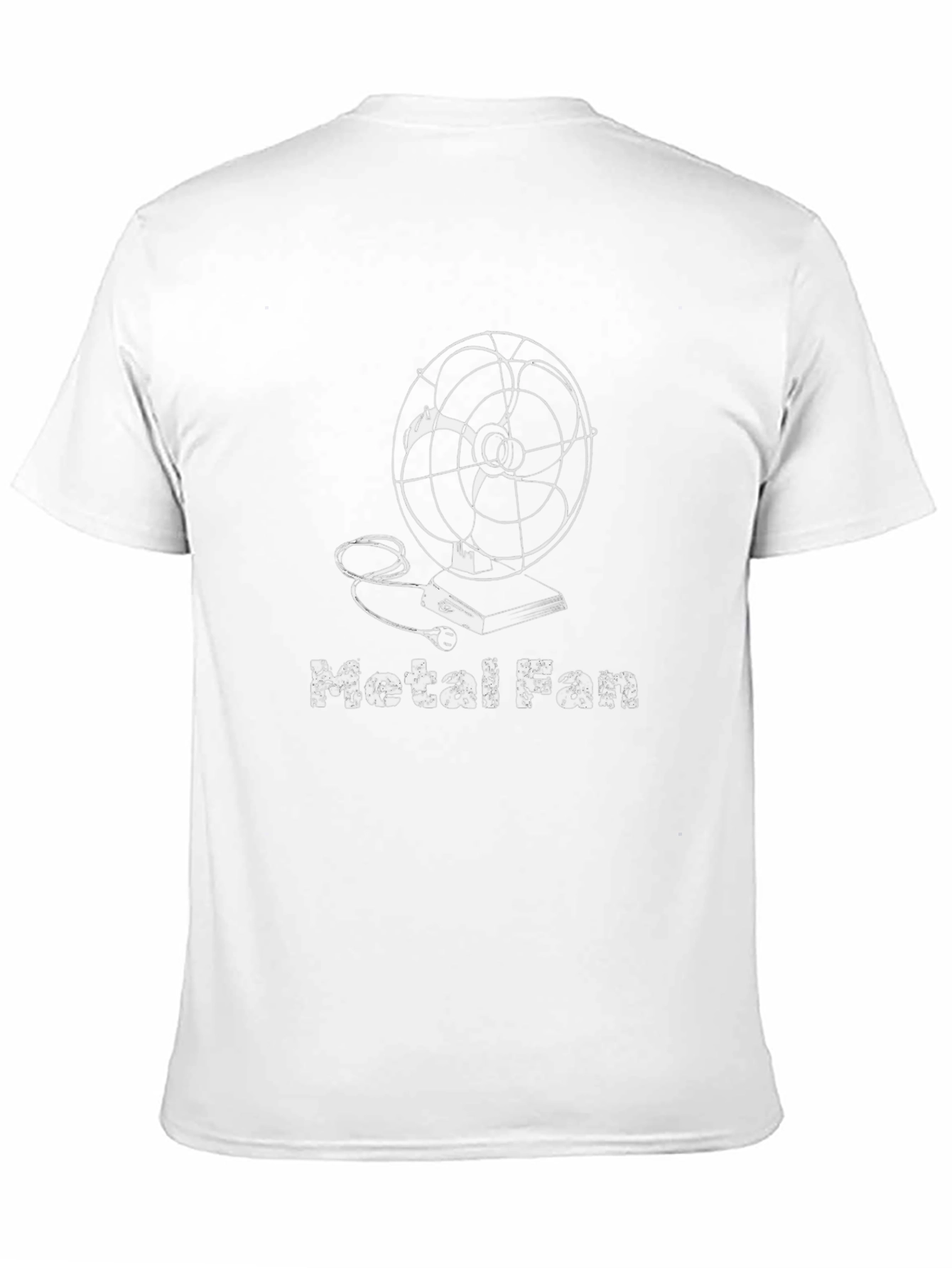 Metal Fan Graphic Tee - Black Cotton T-Shirt