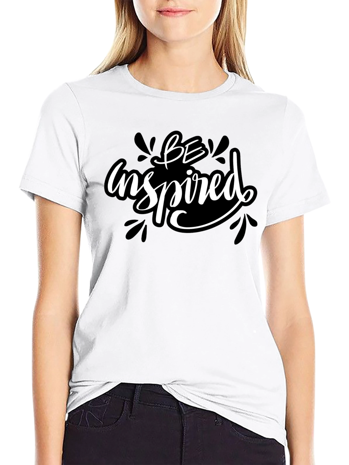 Be Inspired Black Graphic Tee