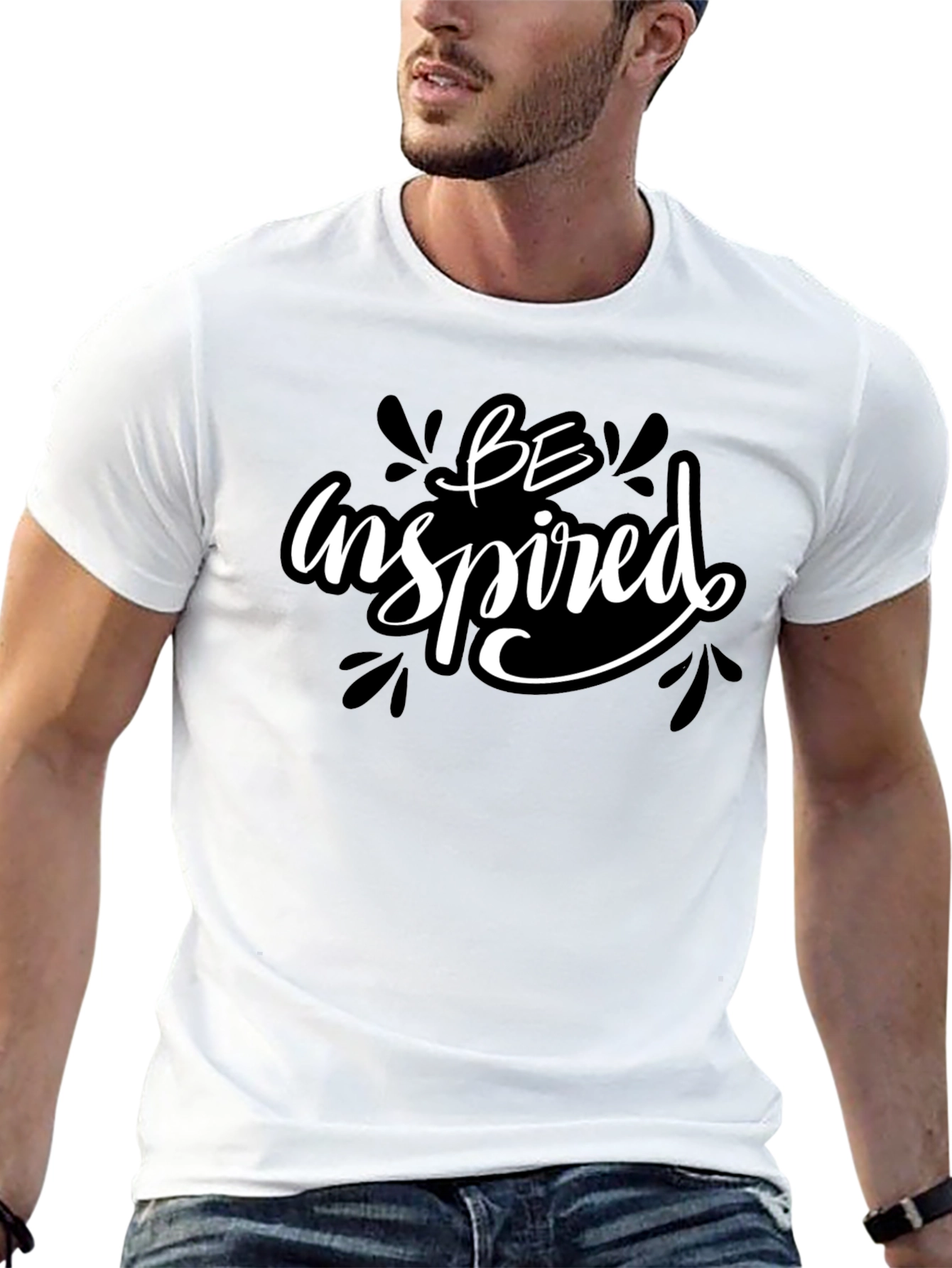 Be Inspired Black Graphic Tee