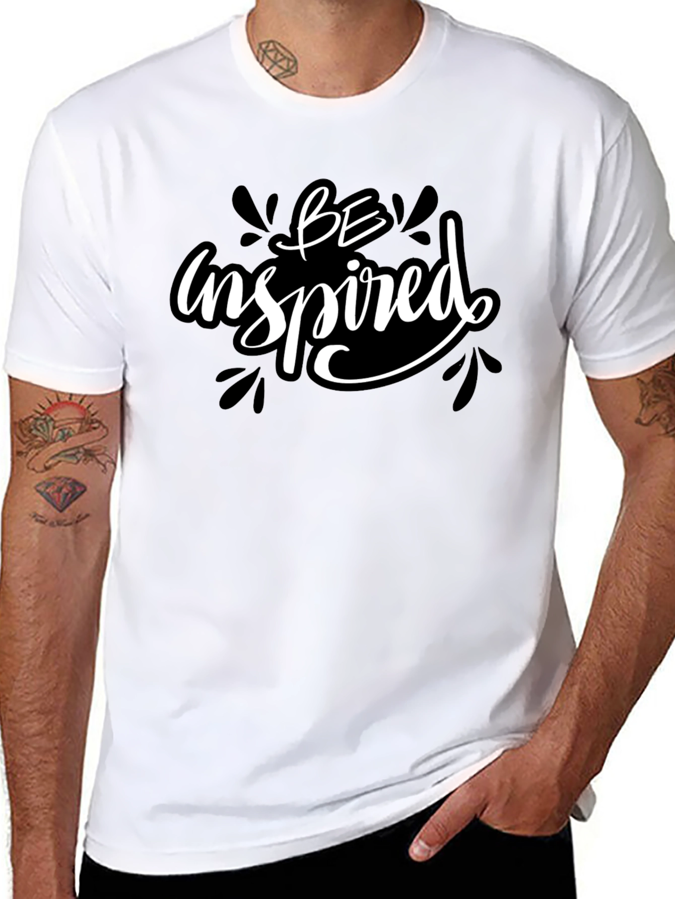 Be Inspired Black Graphic Tee