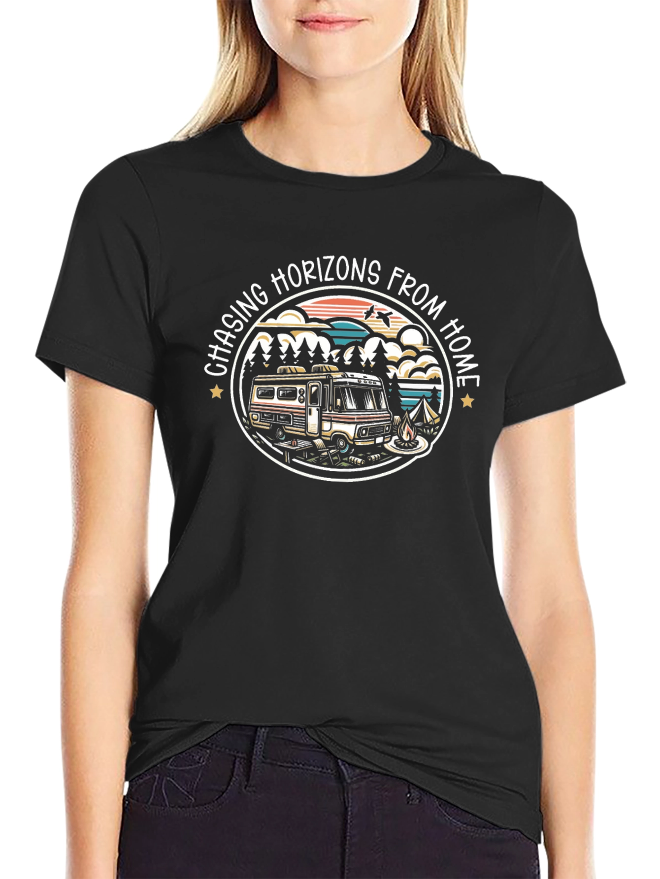Chasing Horizons RV Camping T-Shirt