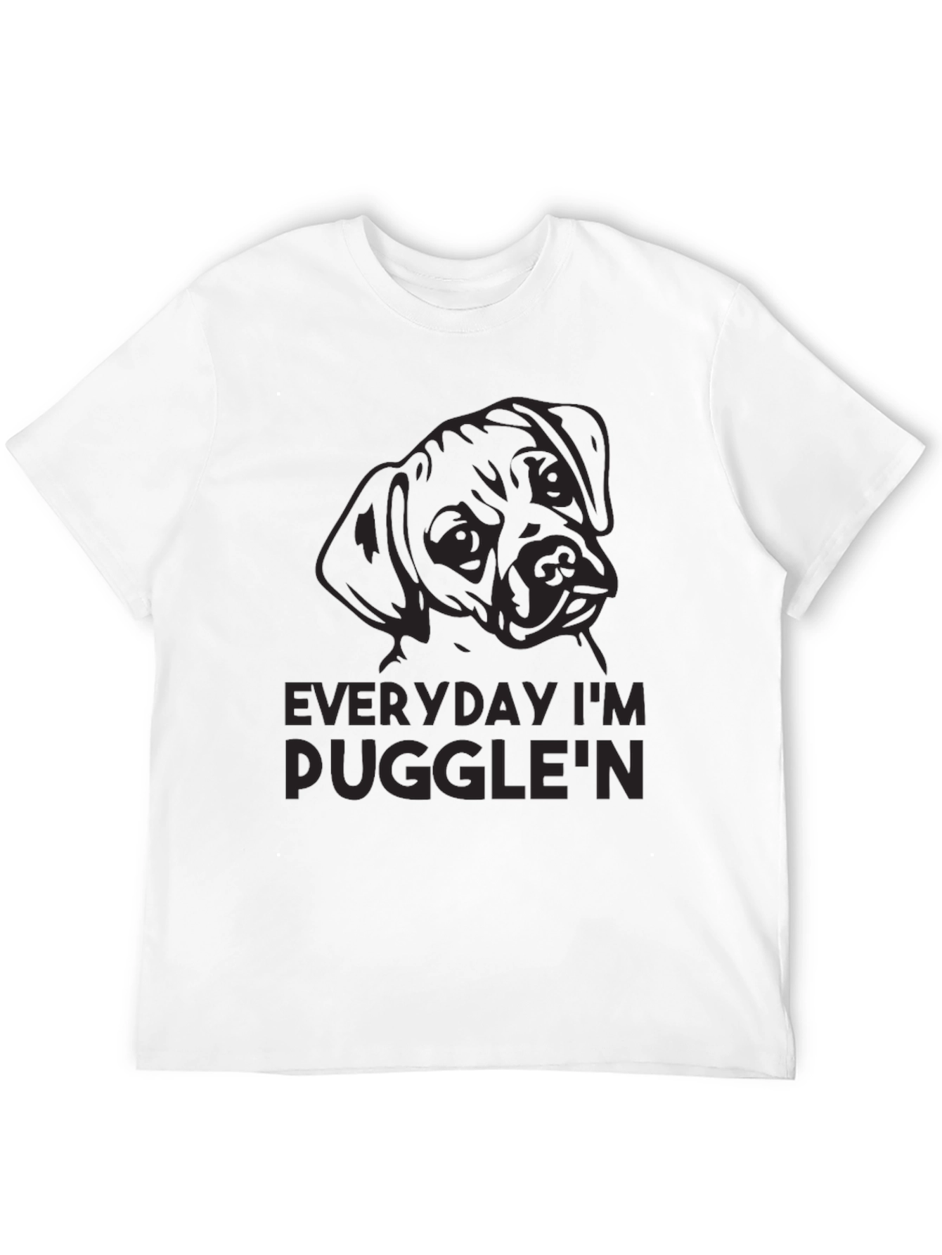 Everyday Im Pugglen Graphic Tee