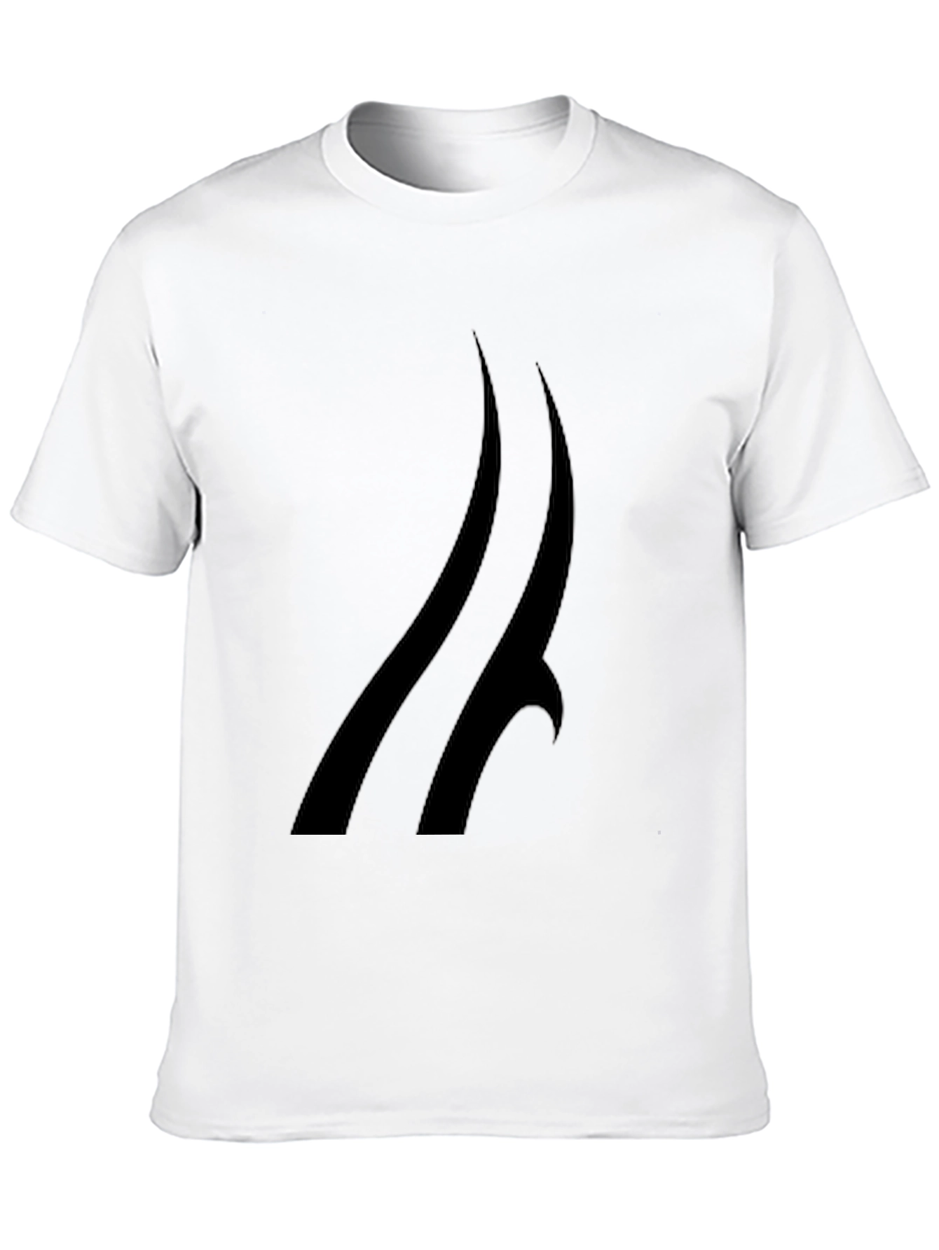 Modern Black T-Shirt with Abstract Design