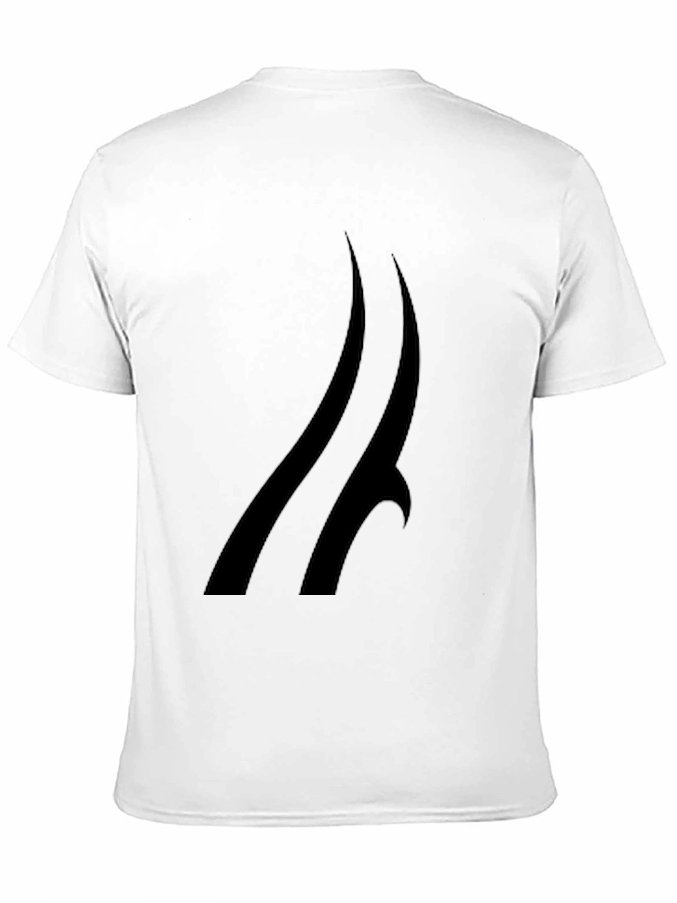 Modern Black T-Shirt with Abstract Design