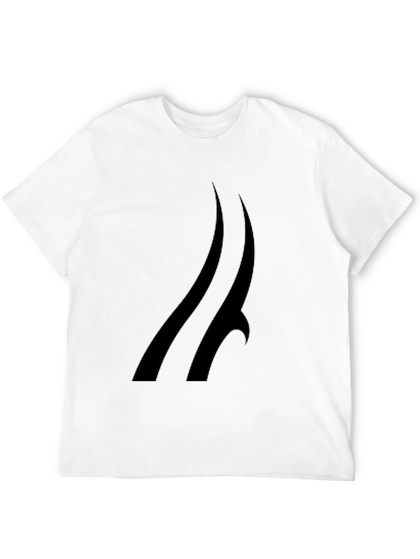 Modern Black T-Shirt with Abstract Design