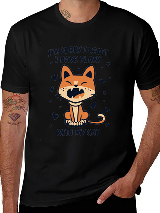 Cat Plans T-Shirt - Funny Graphic Tee