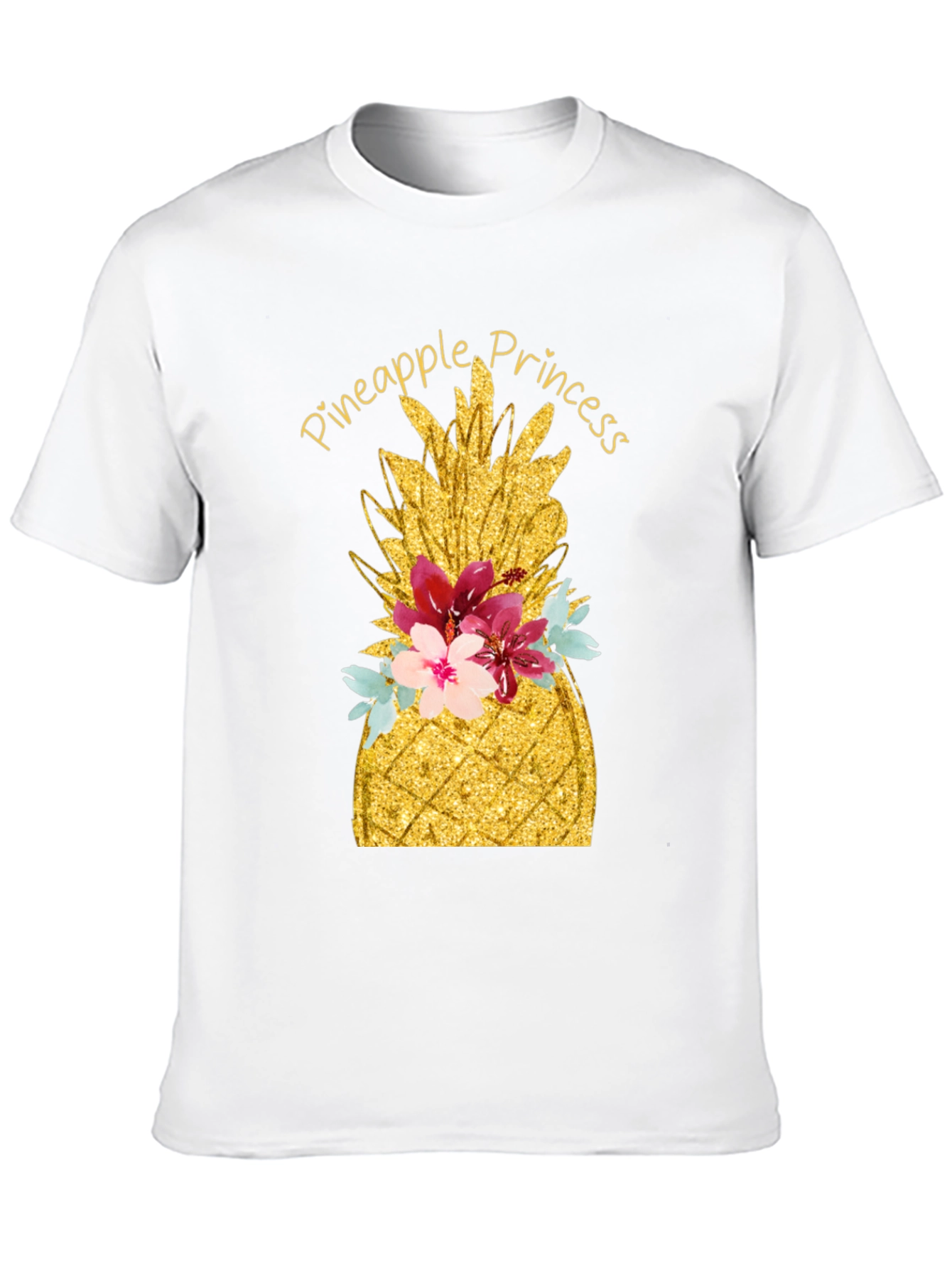 Pineapple Princess Black T-Shirt