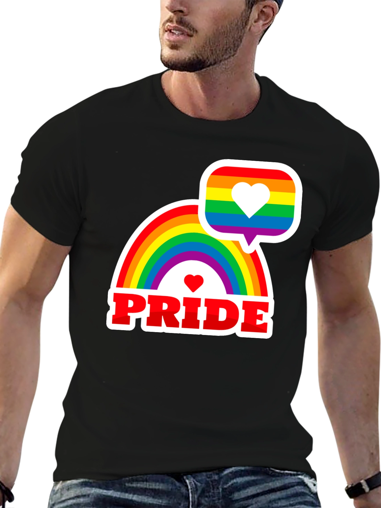 Pride Rainbow Graphic Tee