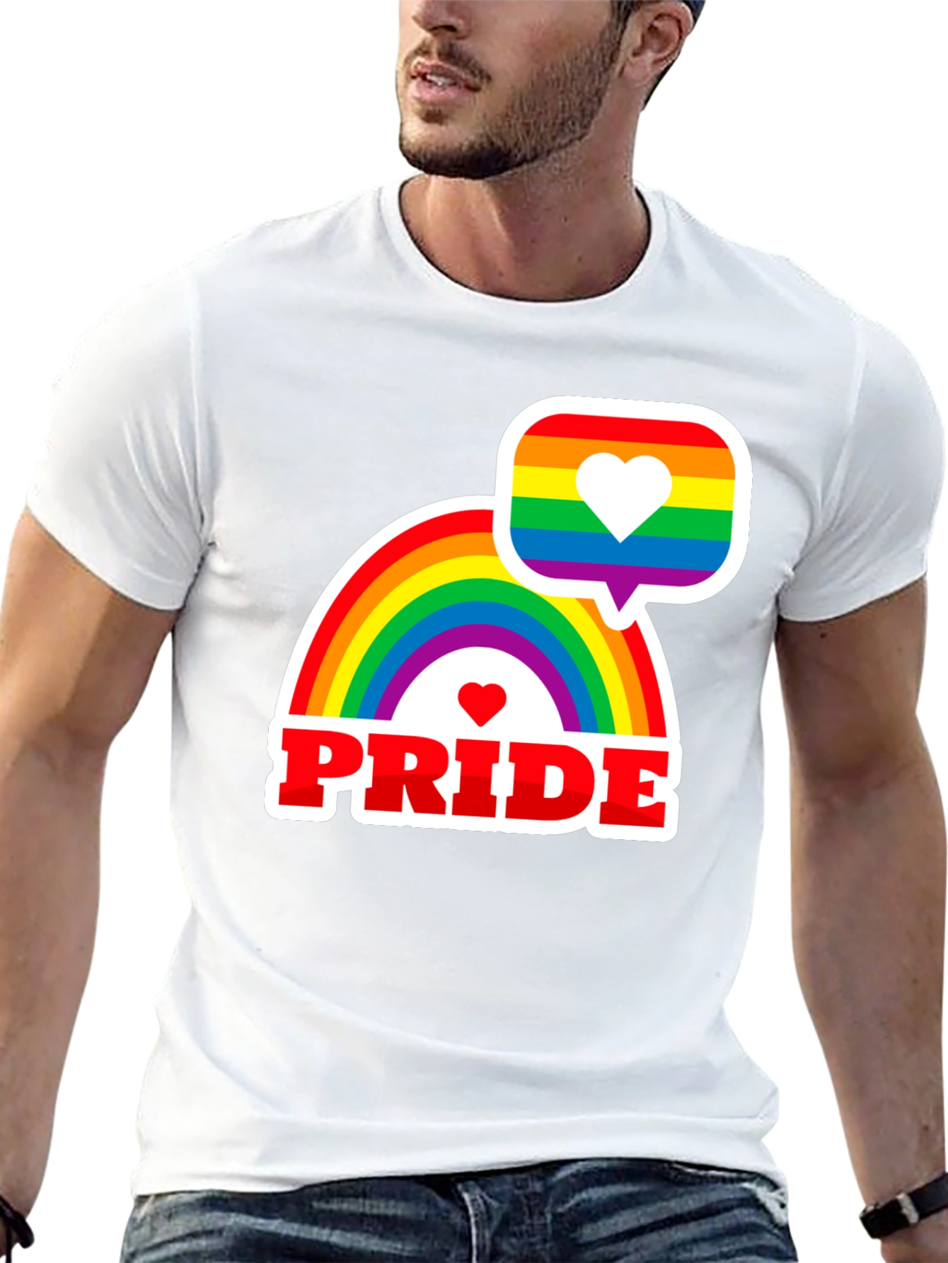 Pride Rainbow Graphic Tee