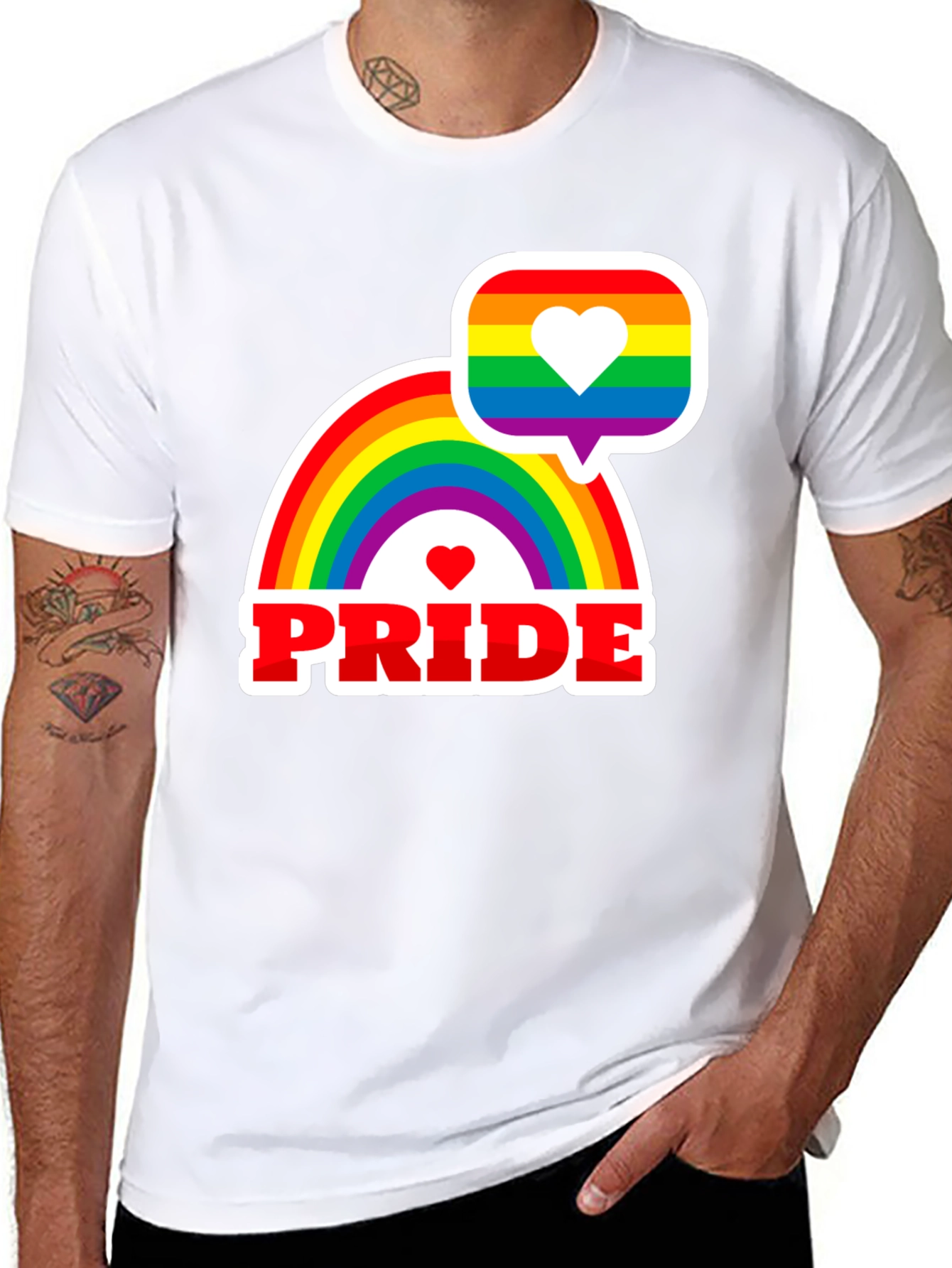 Pride Rainbow Graphic Tee