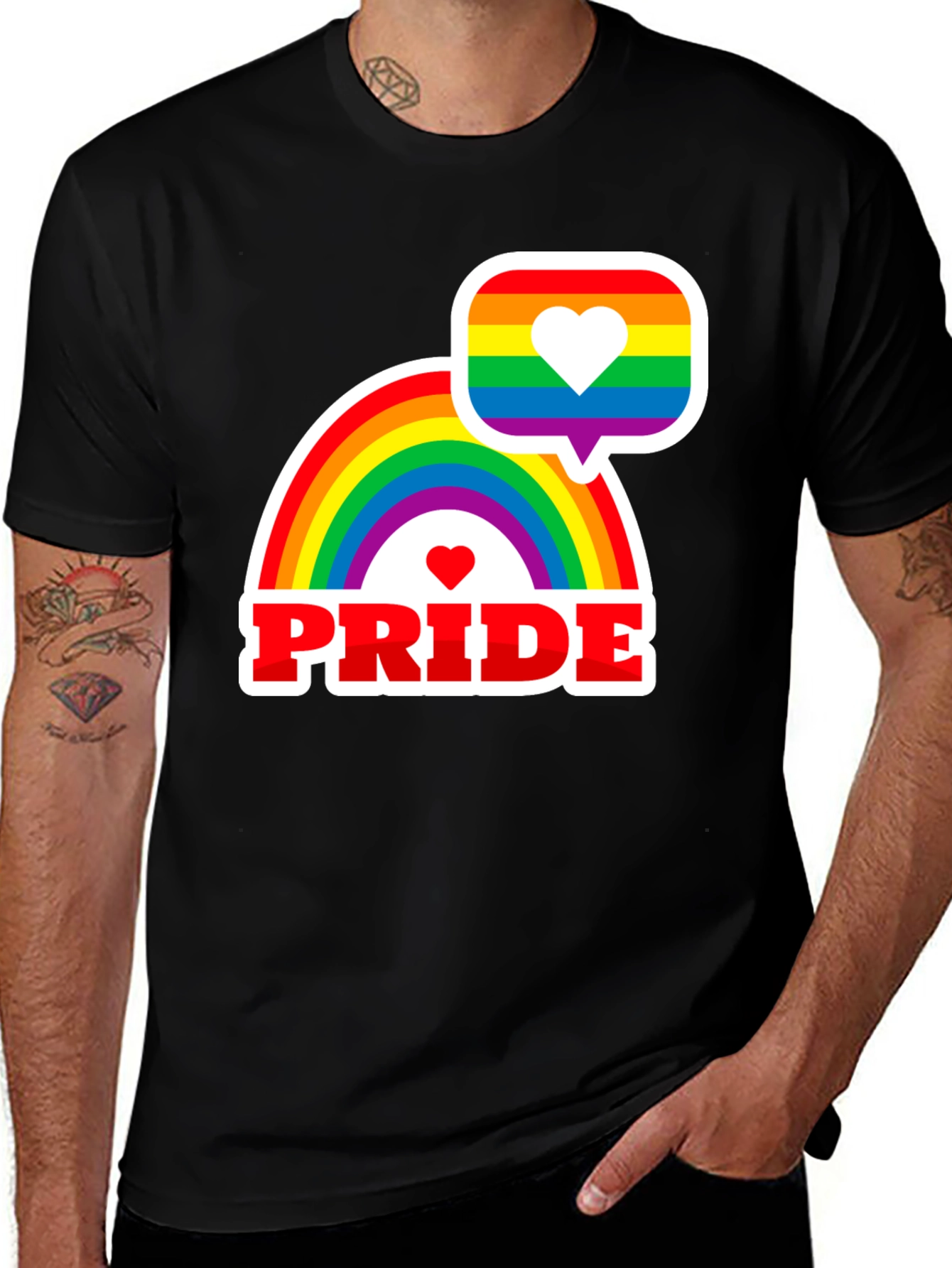 Pride Rainbow Graphic Tee