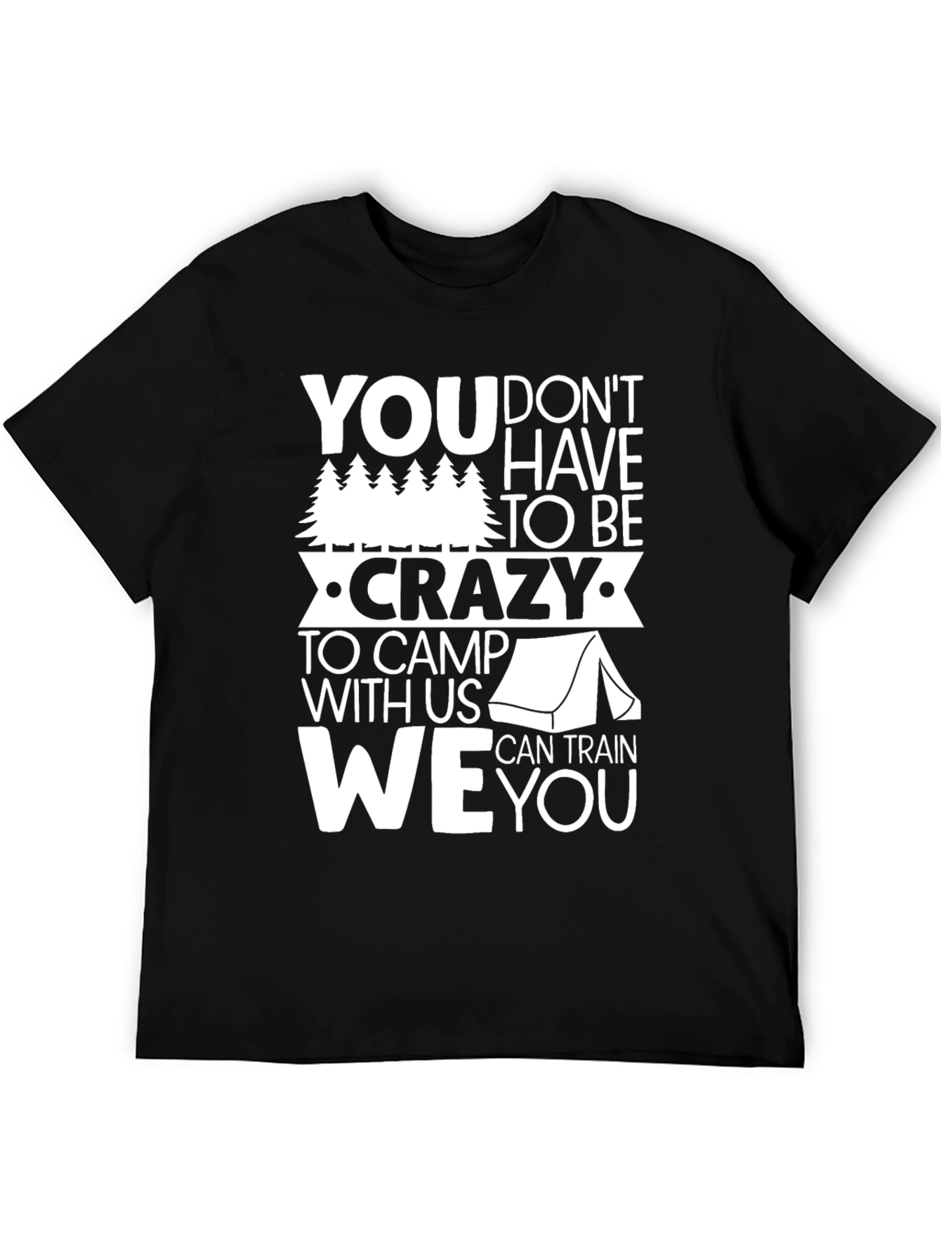 Crazy Camping Graphic T-Shirt