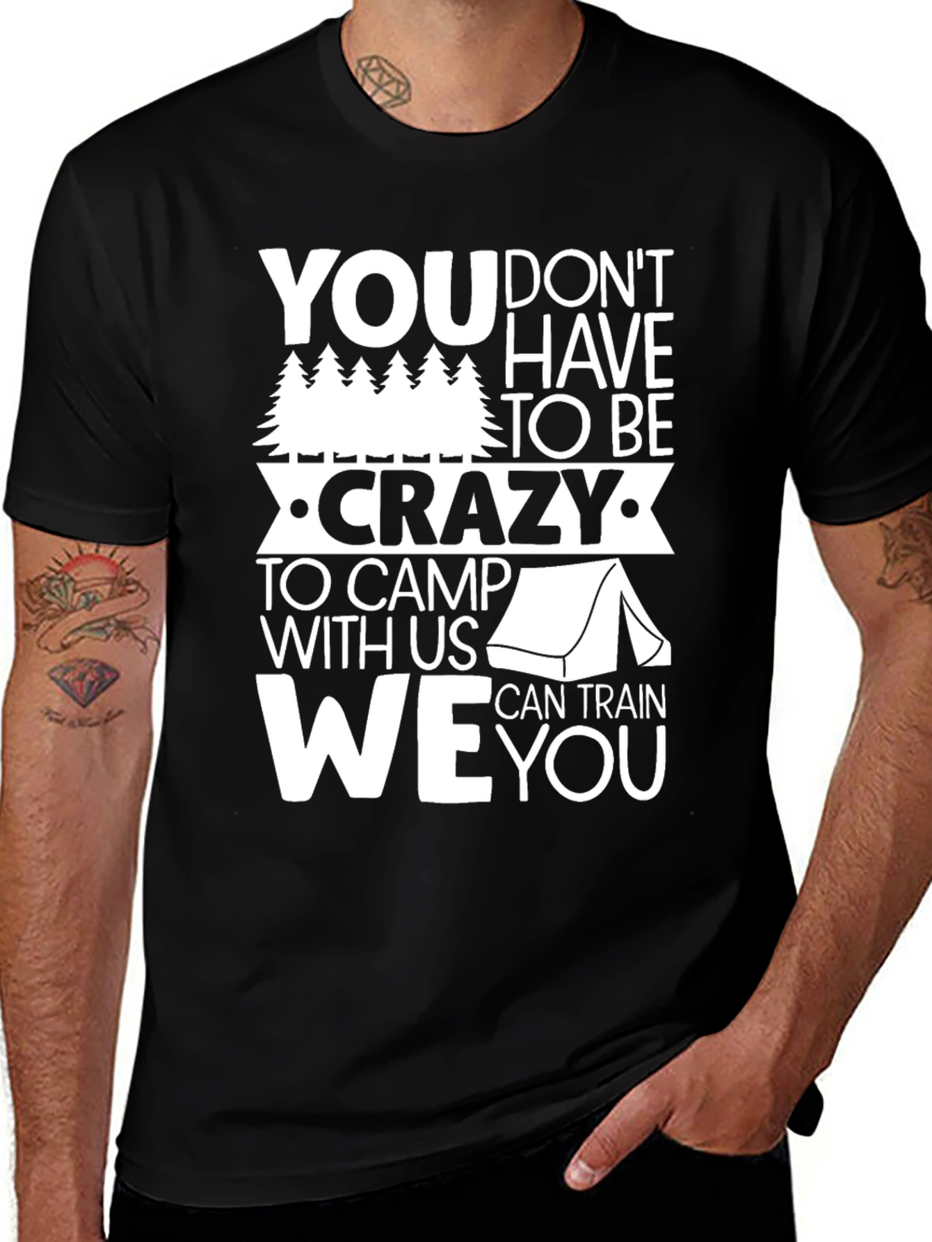 Crazy Camping Graphic T-Shirt