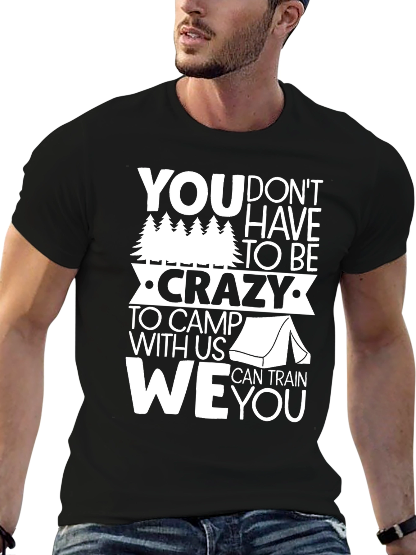 Crazy Camping Graphic T-Shirt