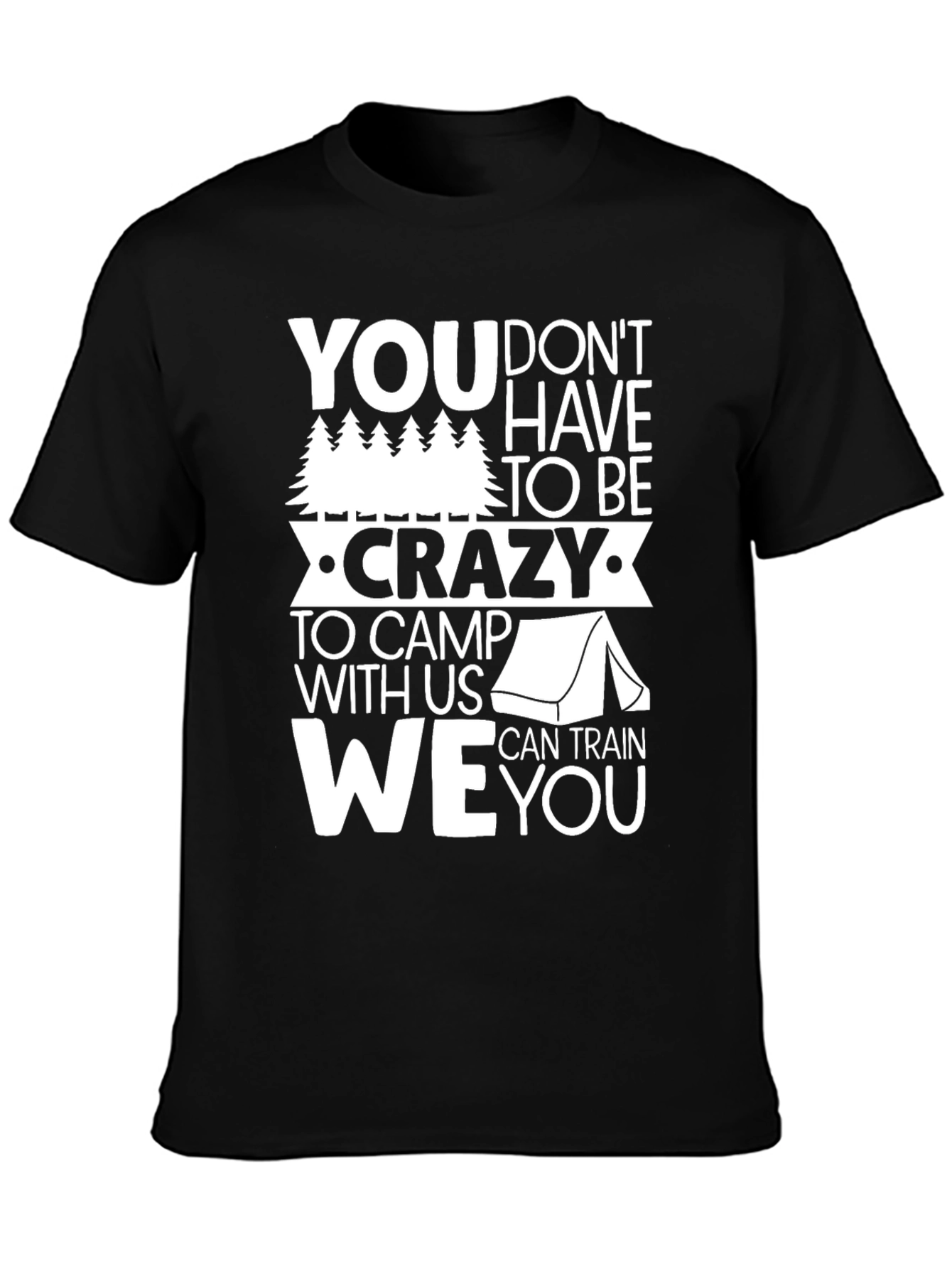 Crazy Camping Graphic T-Shirt
