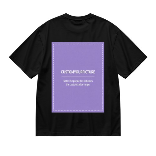 Custom Double‑Sided Printed Short Sleeve T‑Shirt | Personalized Front & Back Tee, Single Unit
