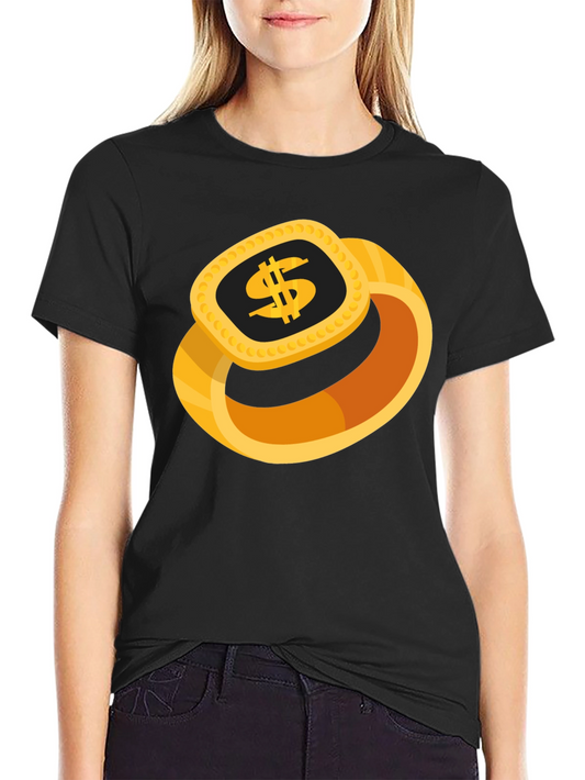 Dollar Sign Ring Graphic Tee