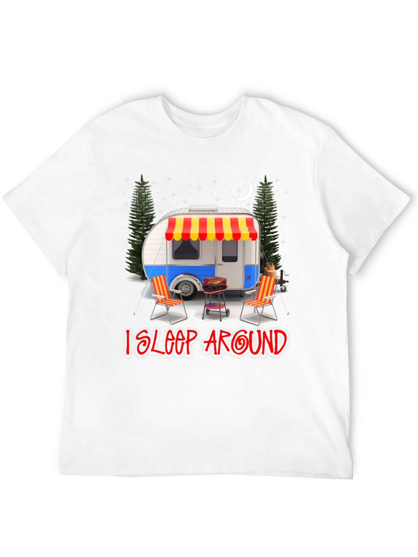 I Sleep Around Camping Graphic Tee