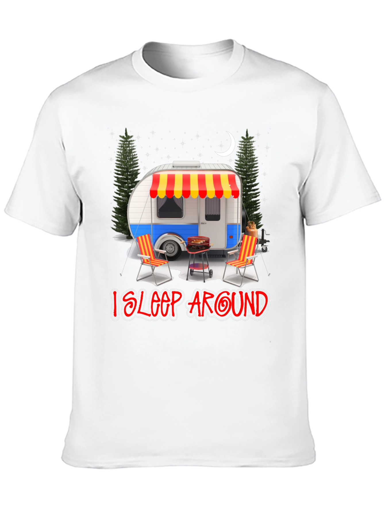 I Sleep Around Camping Graphic Tee