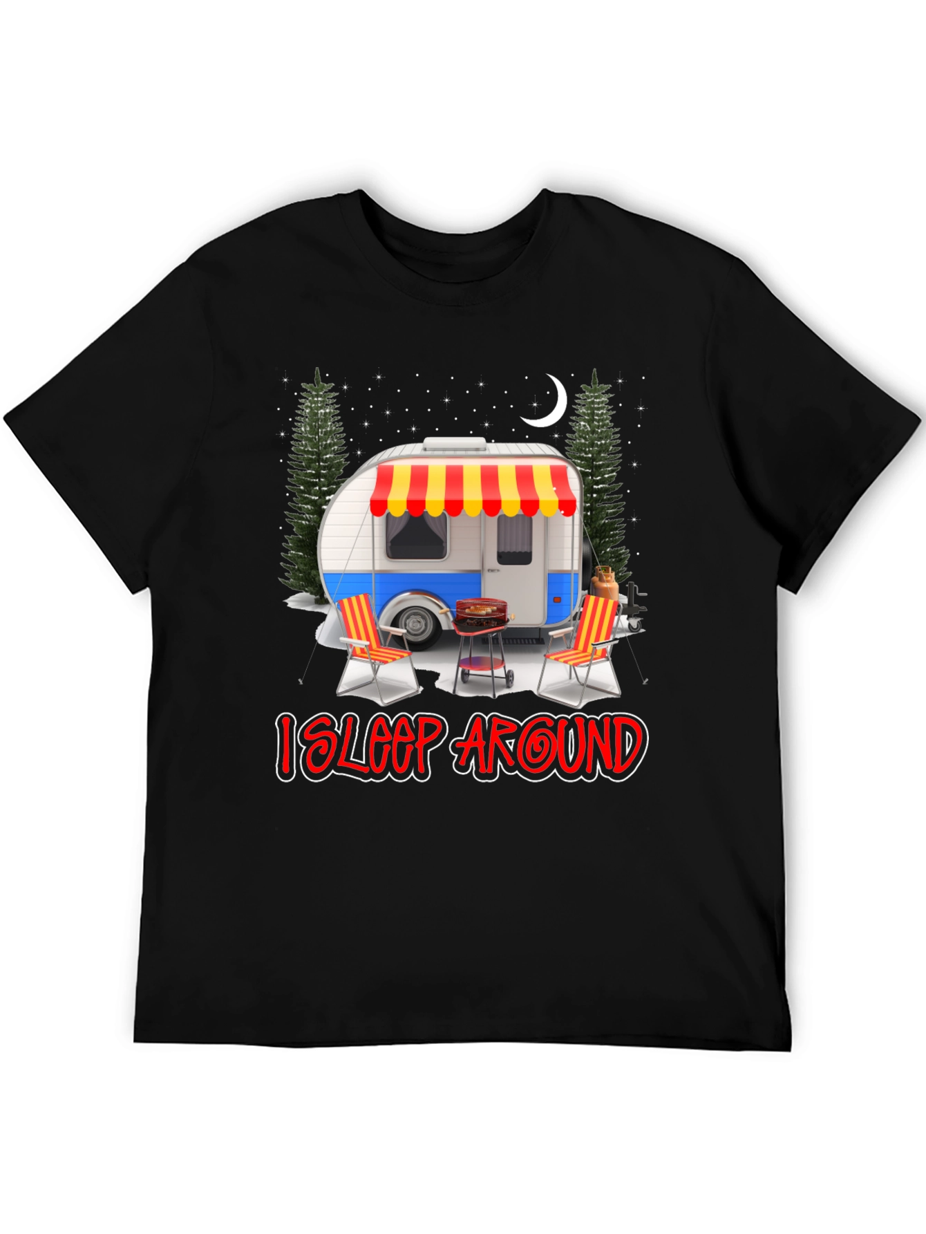 I Sleep Around Camping Graphic Tee