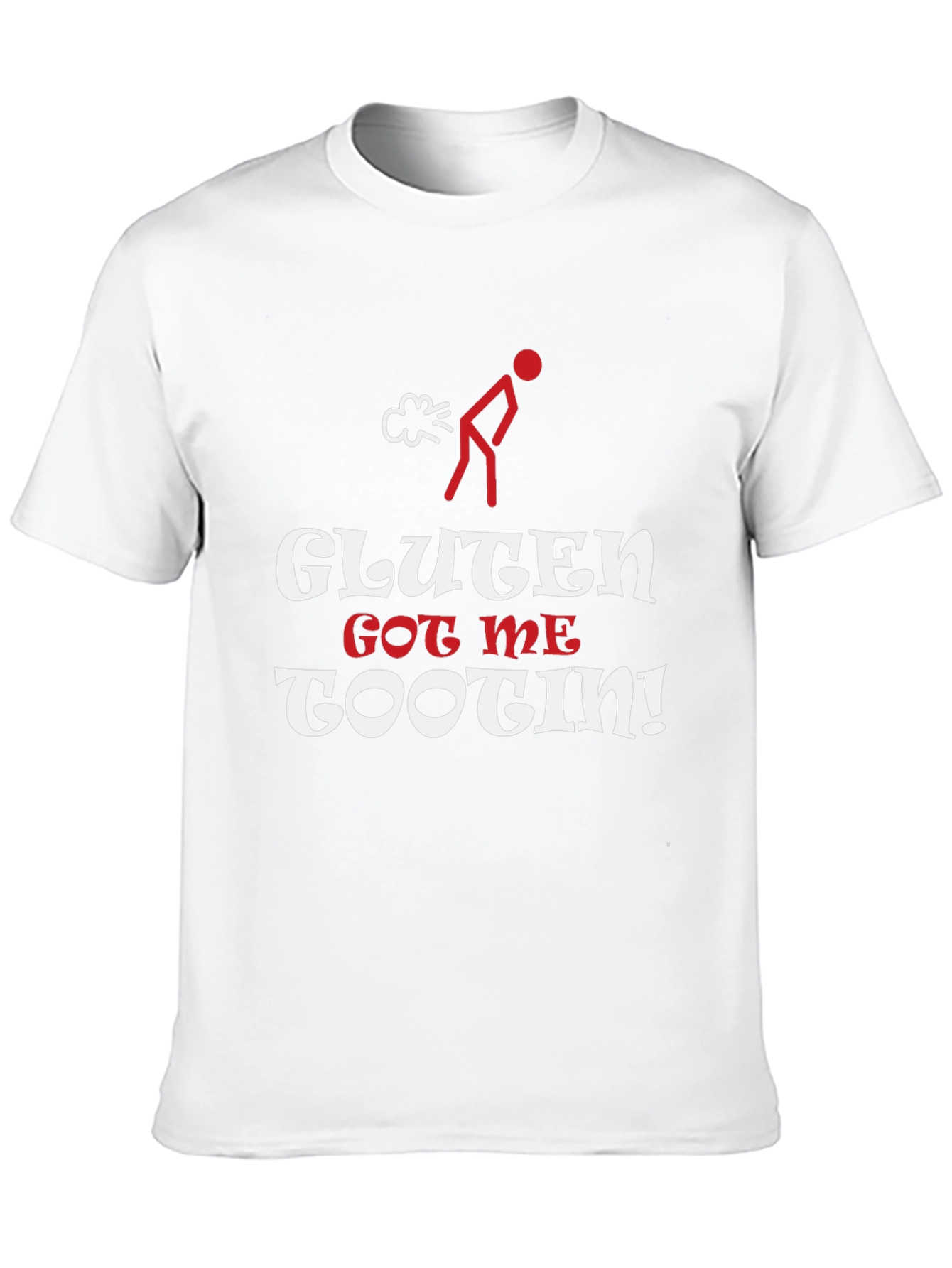 Gluten Got Me Tootin Black Graphic Tee