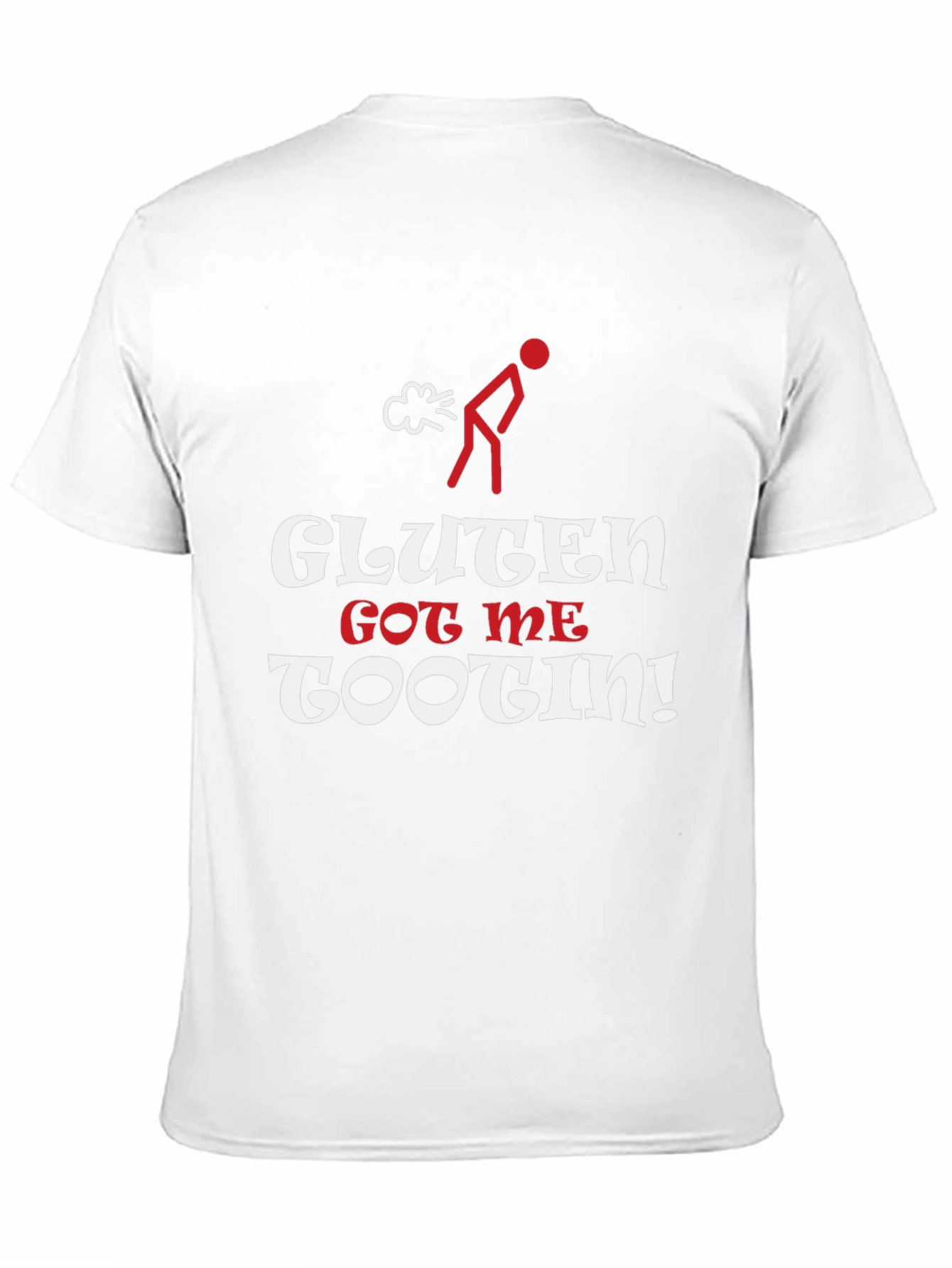 Gluten Got Me Tootin Black Graphic Tee