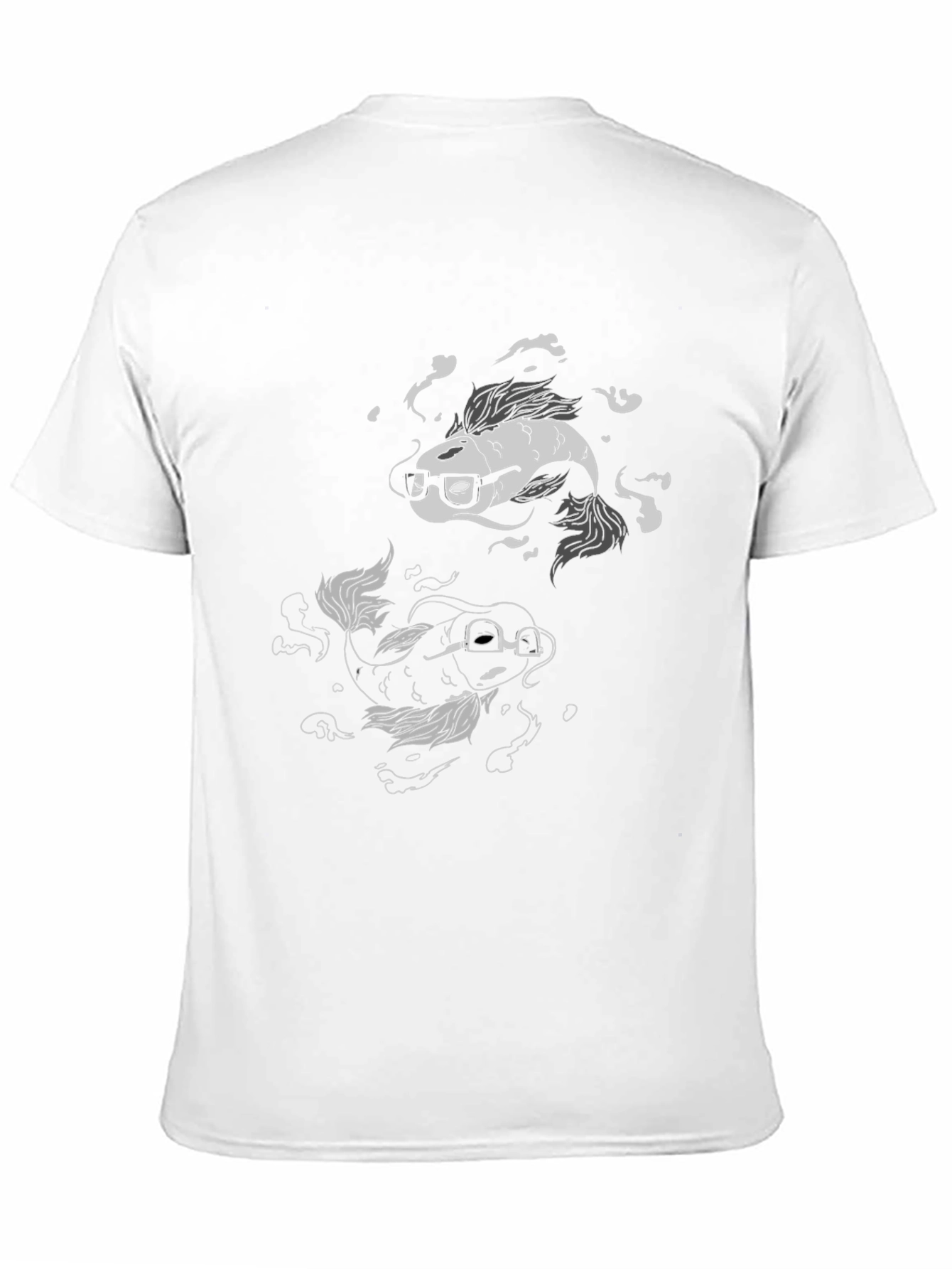 Koi Fish Geek Black T-Shirt