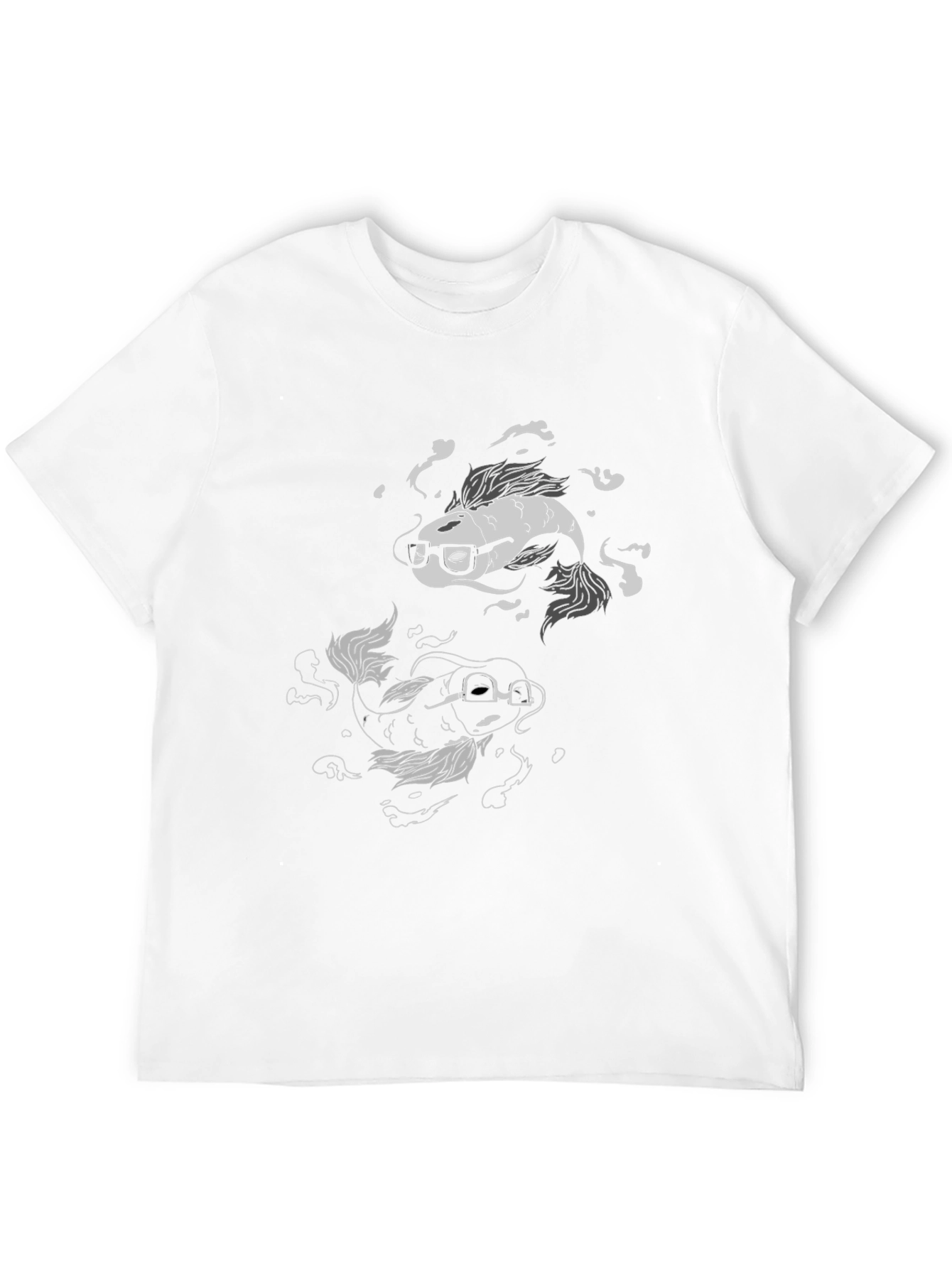 Koi Fish Geek Black T-Shirt
