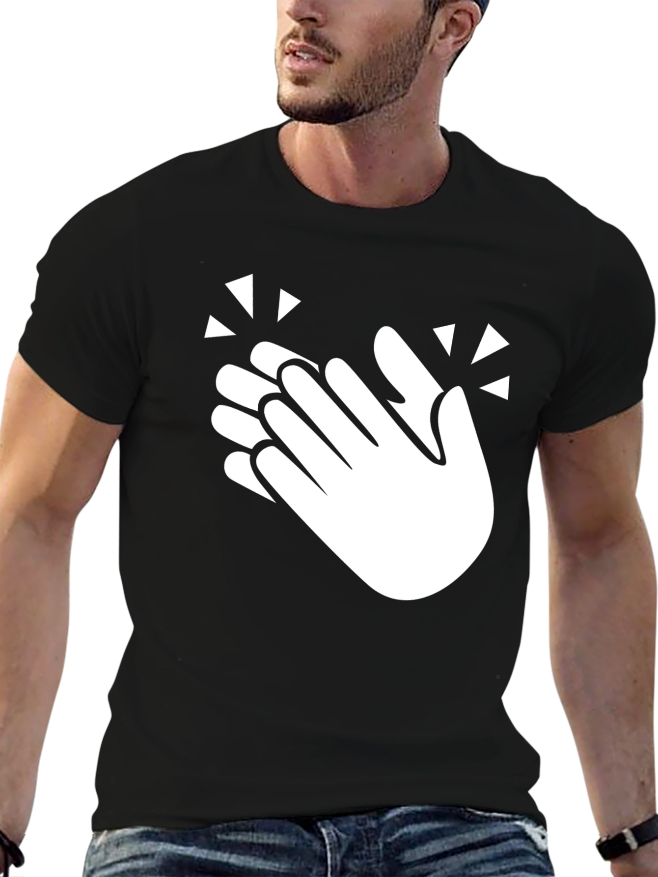 Clapping Hands Graphic Tee - Express Yourself!