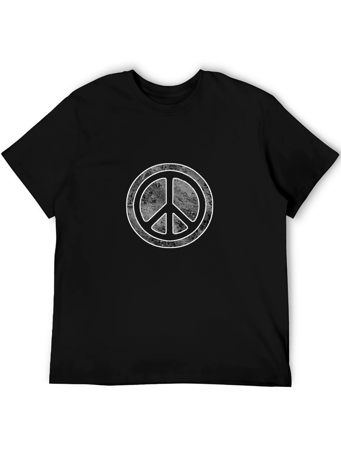 Retro Peace Sign Black T-Shirt