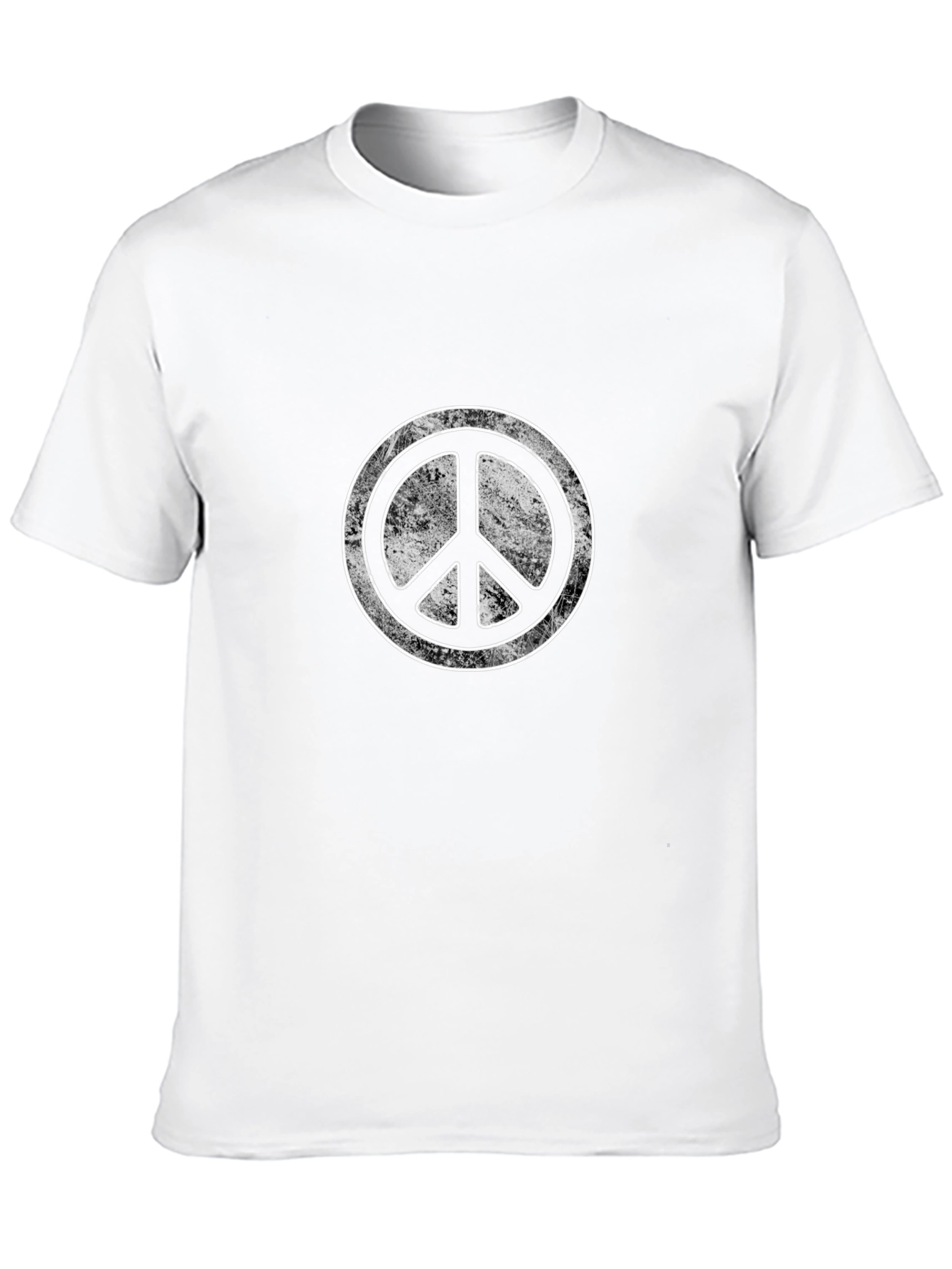 Retro Peace Sign Black T-Shirt