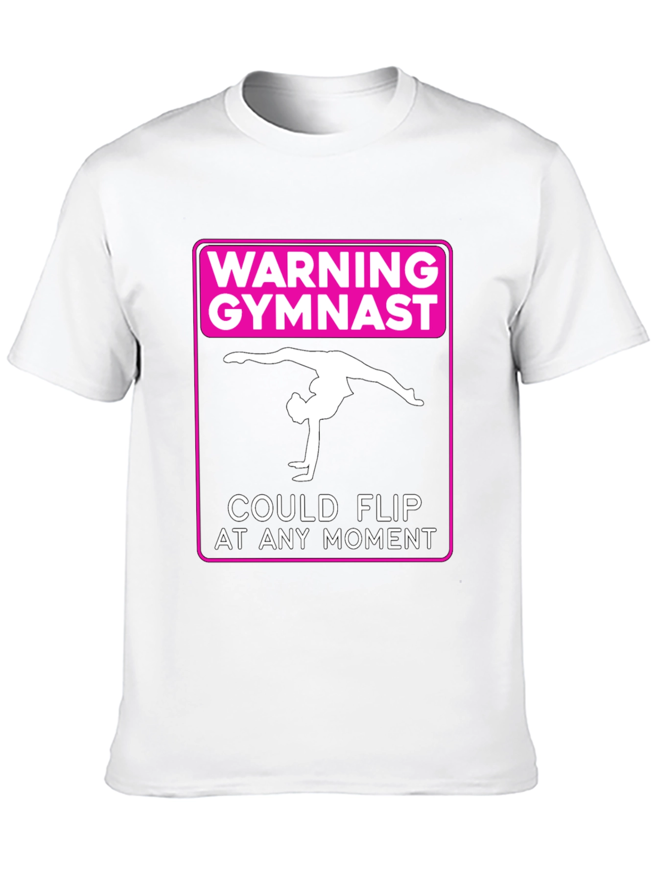 Warning Gymnast Flip T-Shirt