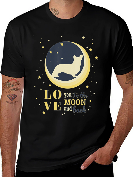 Love You to the Moon and Back Corgi T-Shirt