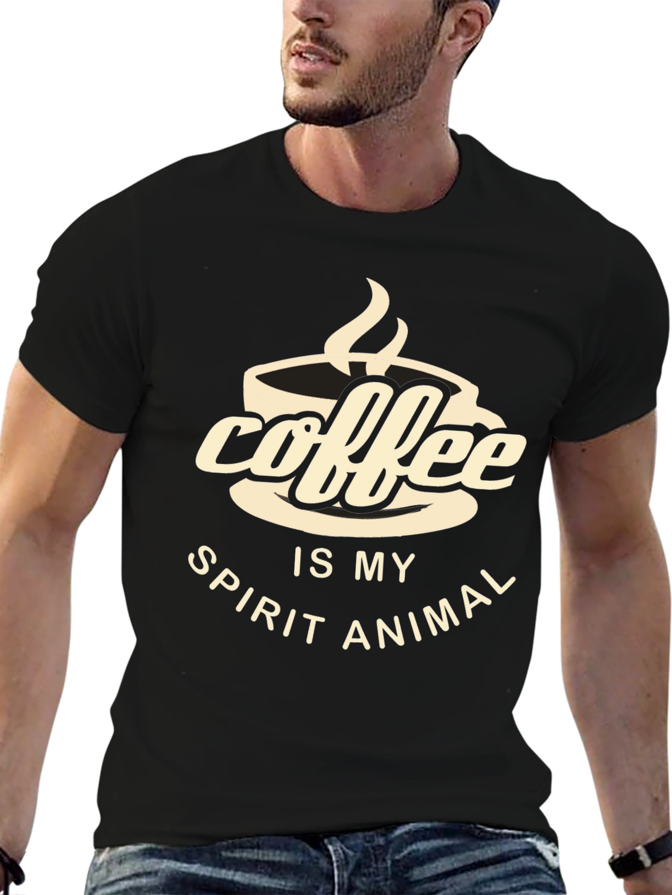 Coffee is My Spirit Animal - Graphic T-Shirt