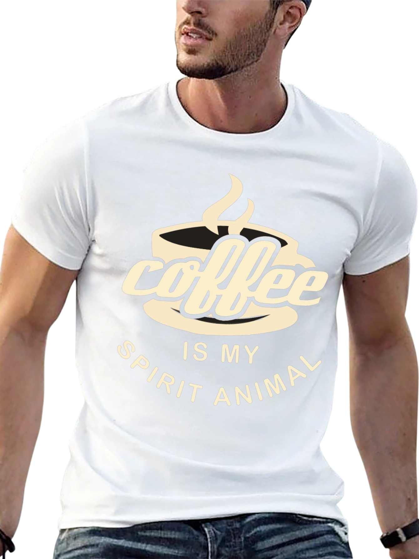 Coffee is My Spirit Animal - Graphic T-Shirt