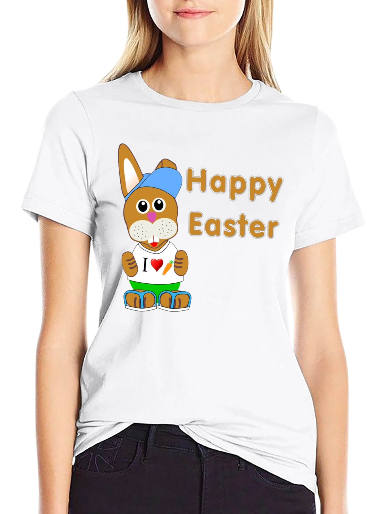 Happy Easter Bunny Graphic T-Shirt