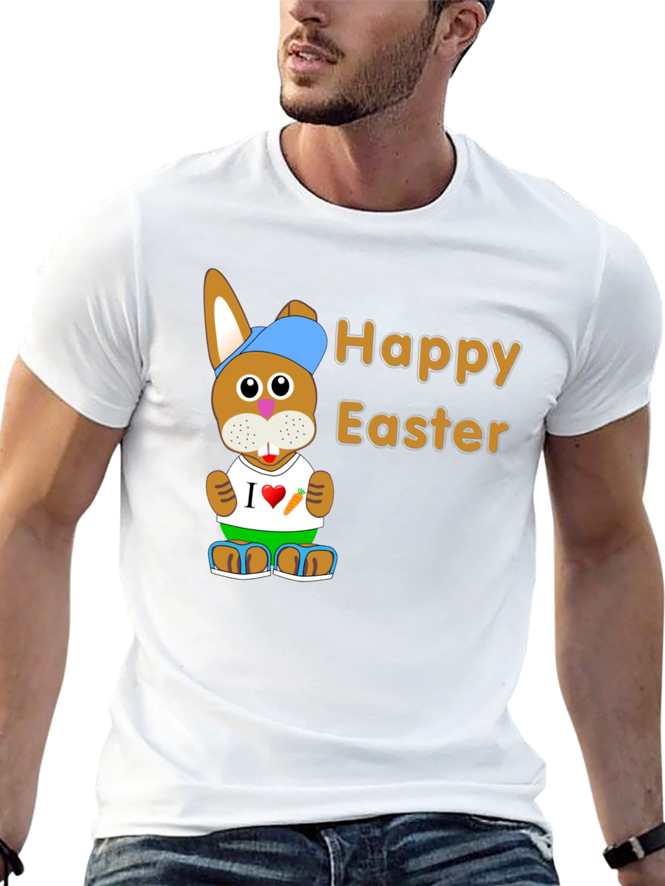 Happy Easter Bunny Graphic T-Shirt