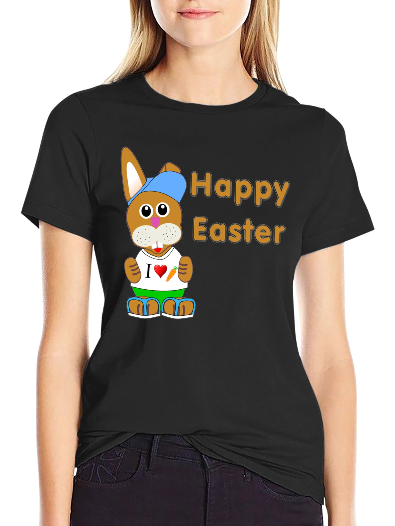 Happy Easter Bunny Graphic T-Shirt