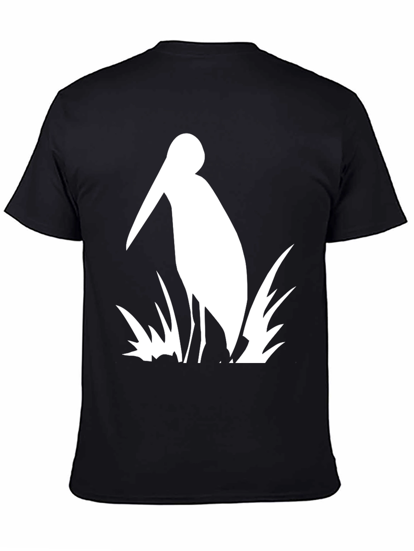 Heron Graphic Tee - Black Cotton Shirt