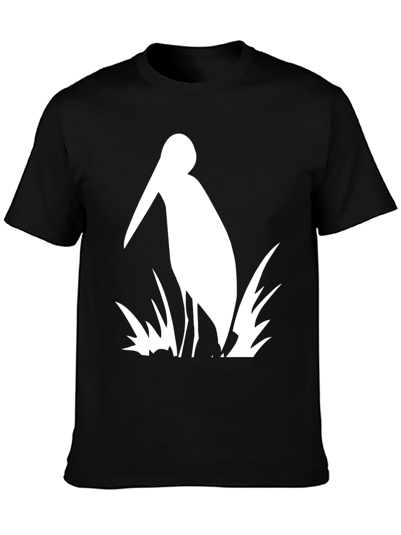 Heron Graphic Tee - Black Cotton Shirt