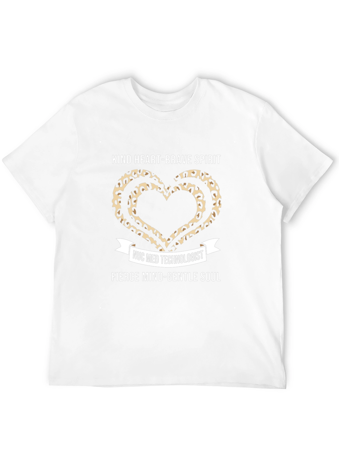 Nuc Med Technologist Kind Heart Leopard Print T-Shirt