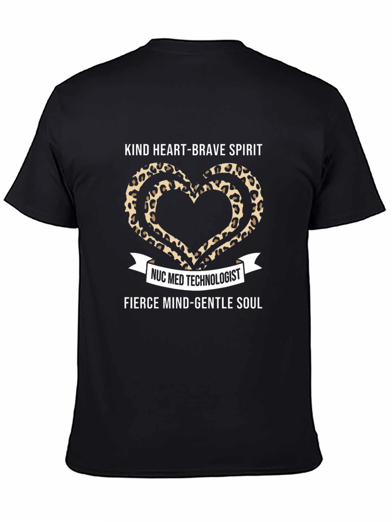 Nuc Med Technologist Kind Heart Leopard Print T-Shirt