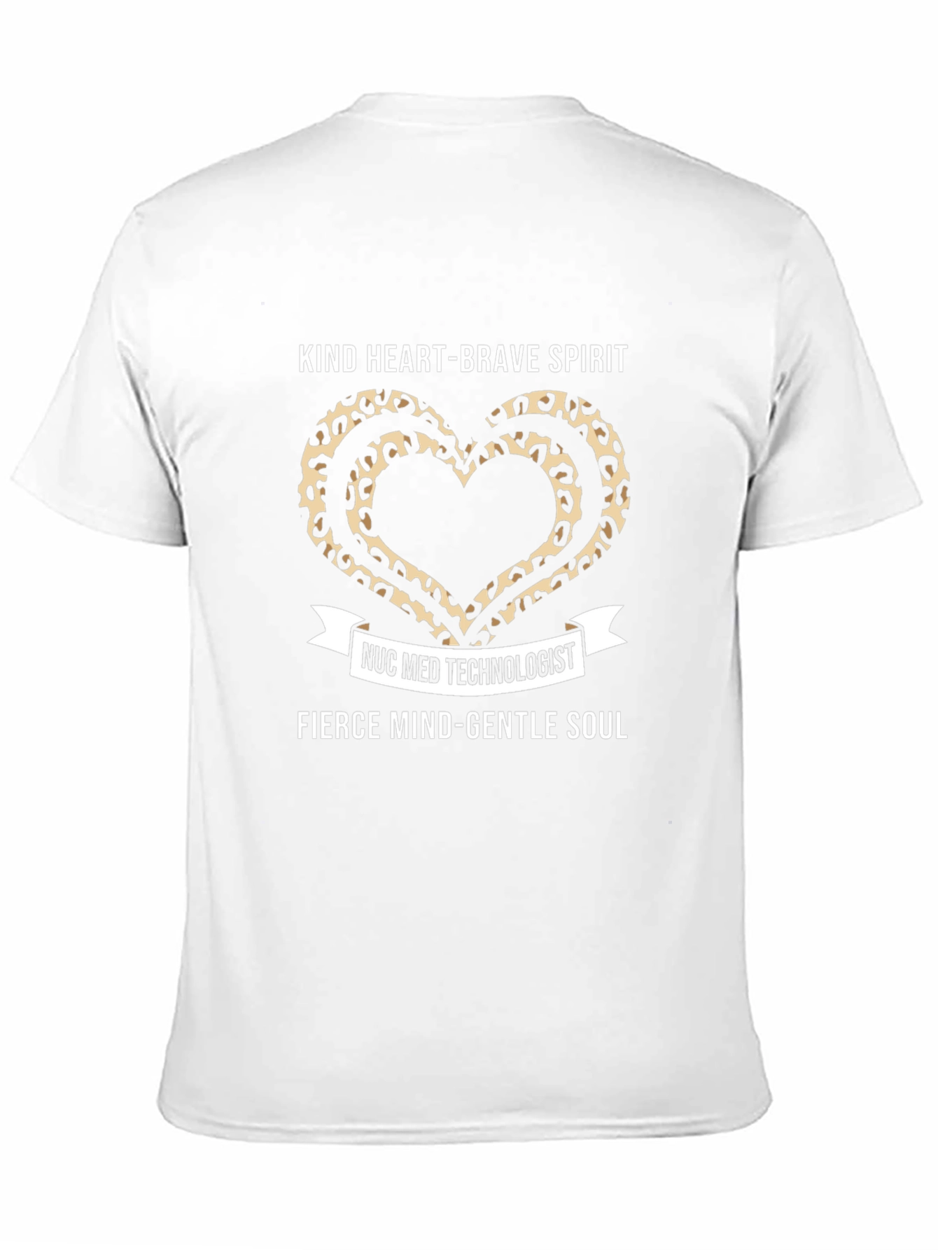 Nuc Med Technologist Kind Heart Leopard Print T-Shirt