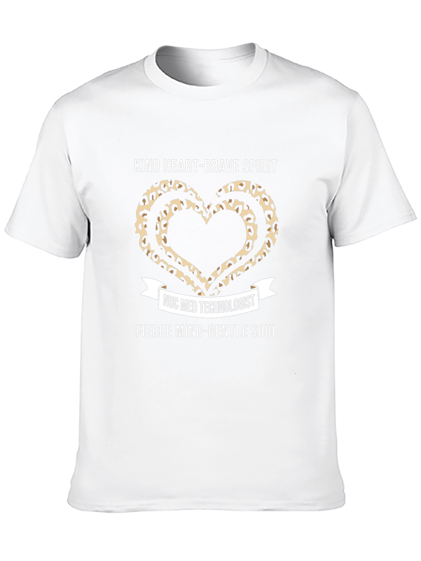 Nuc Med Technologist Kind Heart Leopard Print T-Shirt