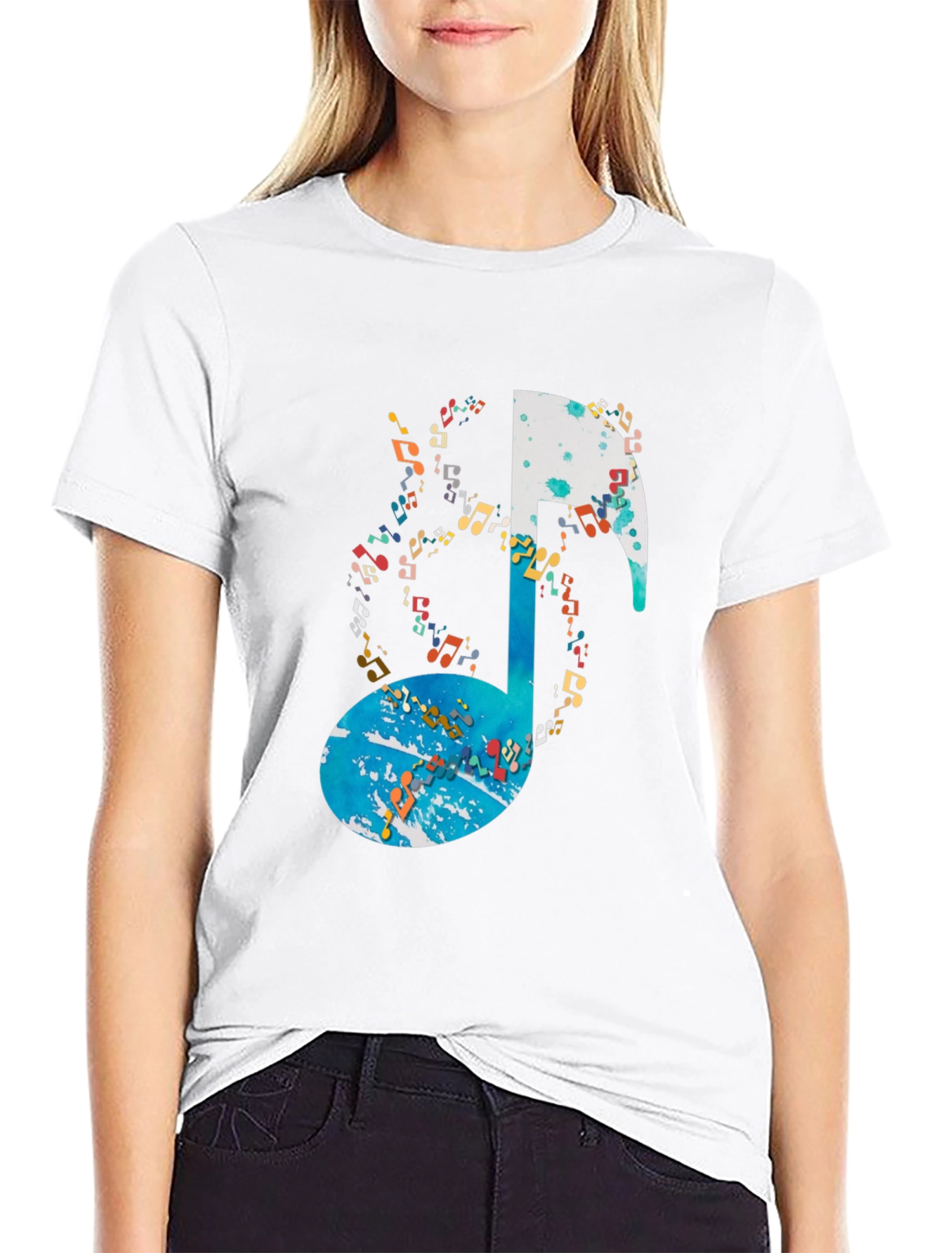 Musical Note Graphic Tee