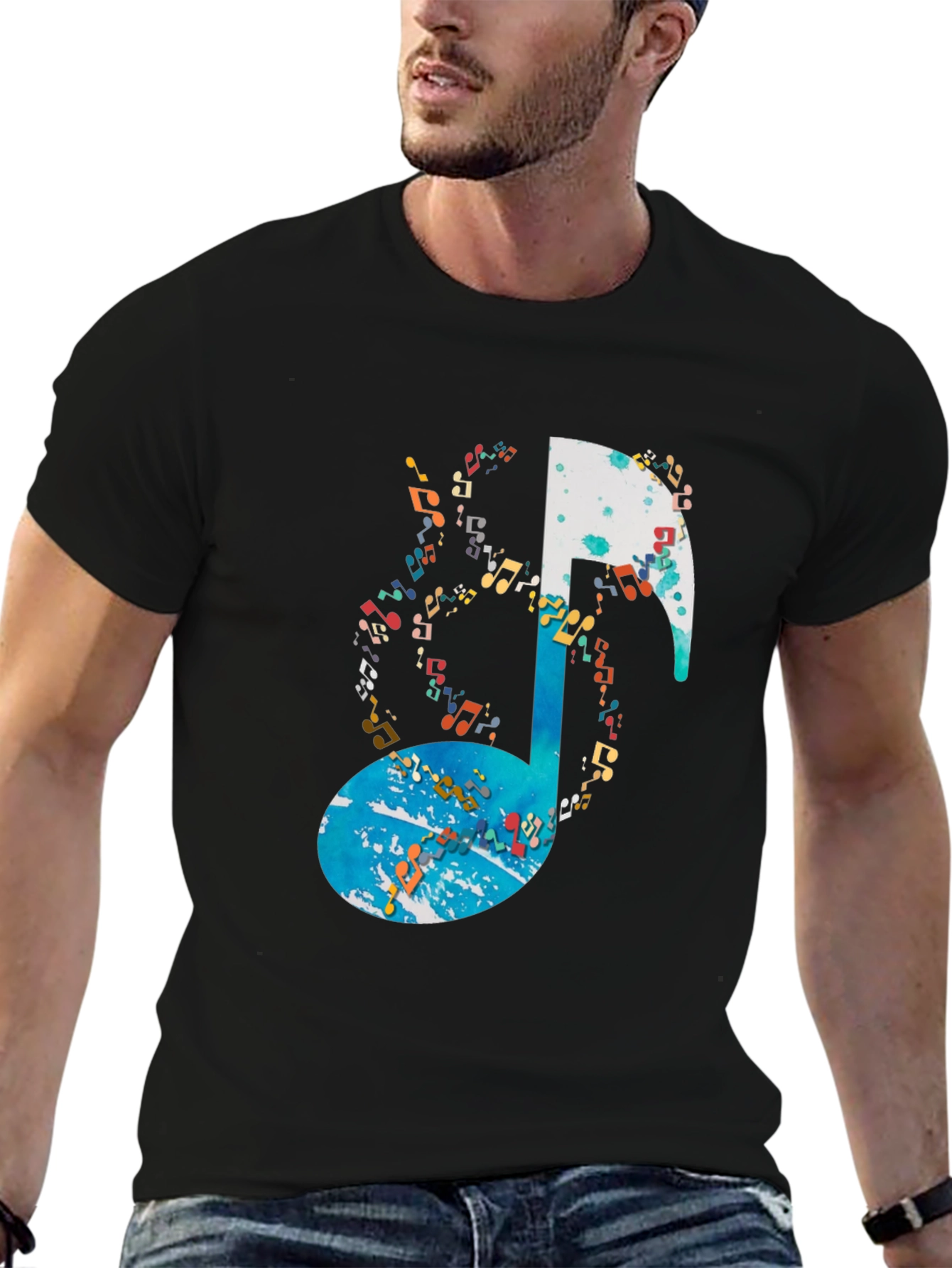Musical Note Graphic Tee