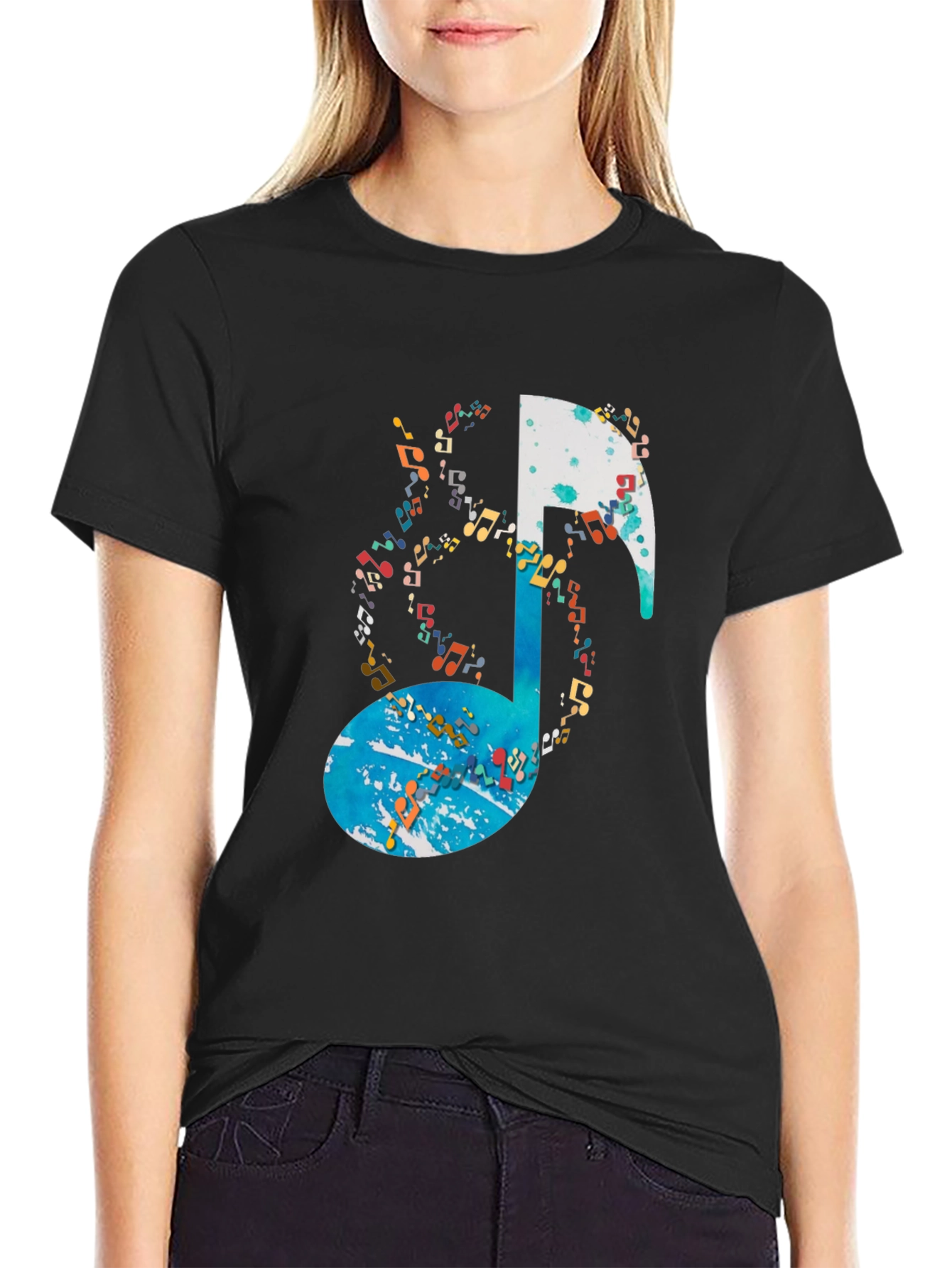 Musical Note Graphic Tee