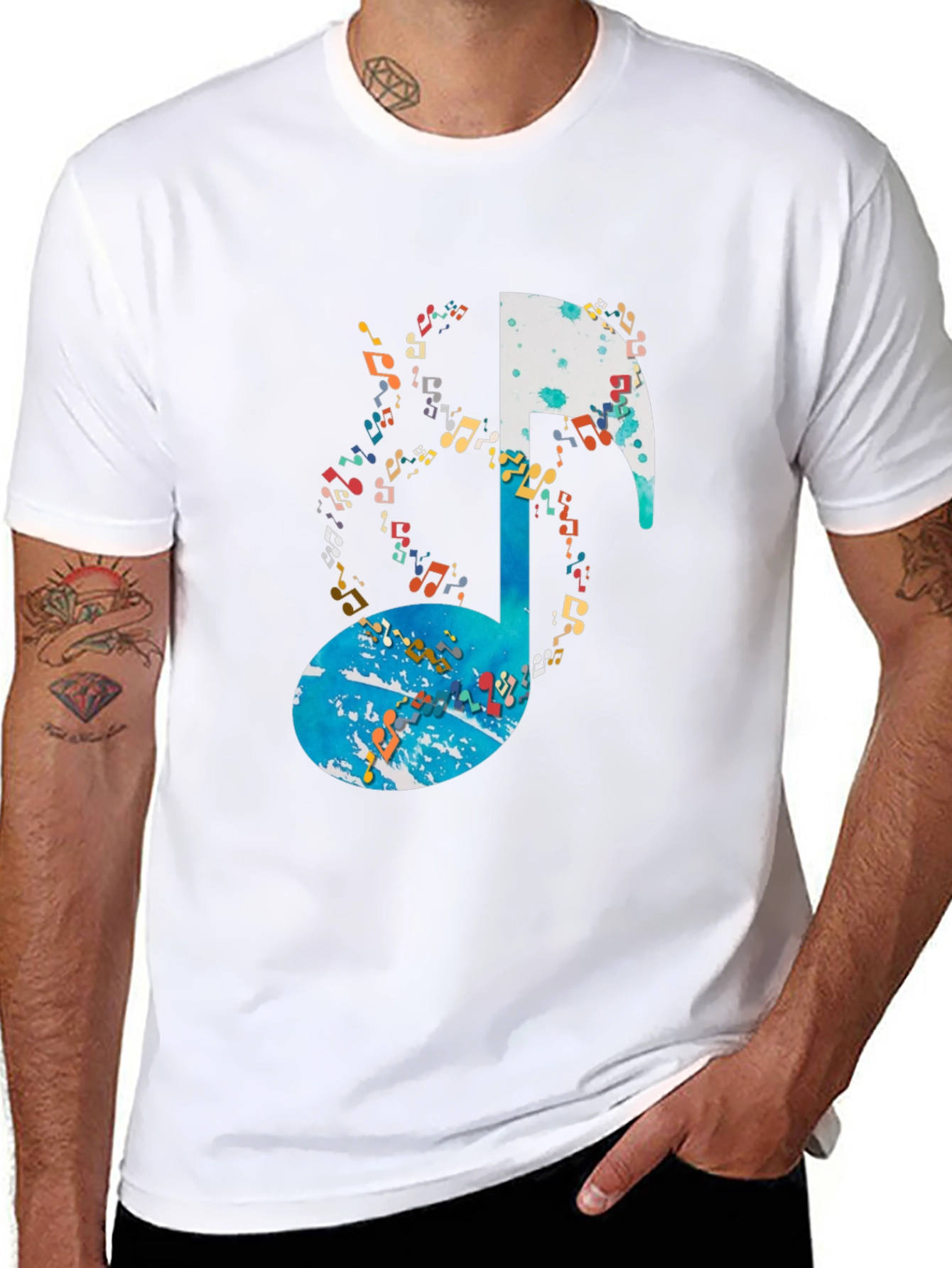 Musical Note Graphic Tee
