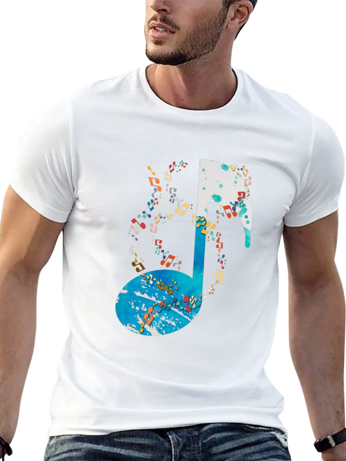 Musical Note Graphic Tee